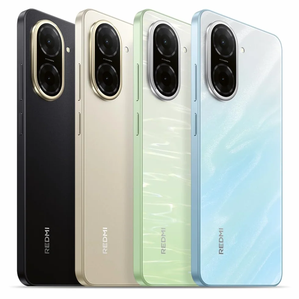 Redmi A5 Smartphone, 4+128GB, Nero, dual camera con AI da 32MP, ampia batteria da 5200mAh (typ), potente processore octa-core, display immersivo da 6,88" a 120Hz (caricatore non incluso)