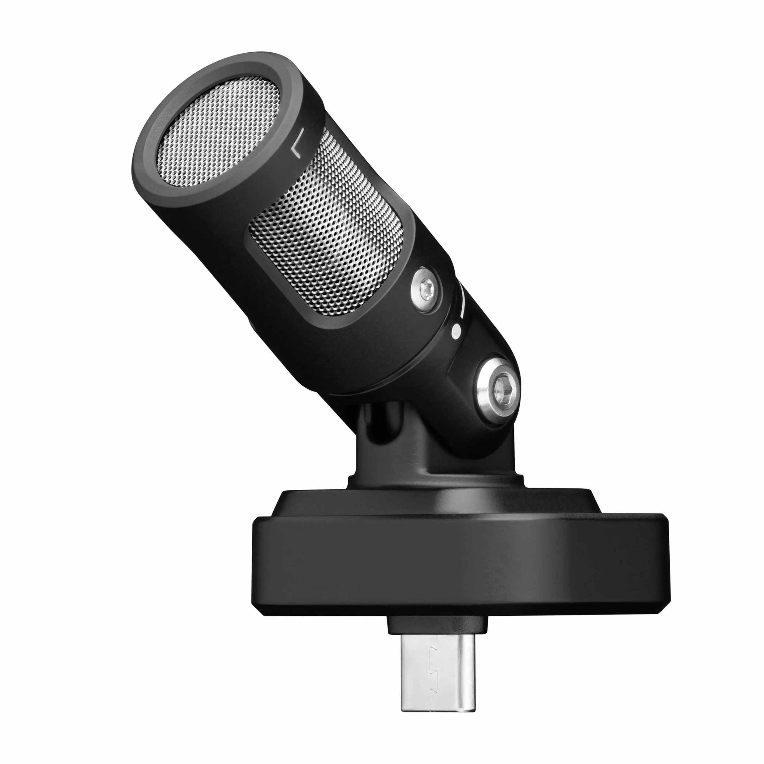 Shure MV88 USB-C Microfono, per registrazioni e vlogging iPhone & Android,con modalità di livello automatico, denoiser in tempo reale e quattro modelli polari - Nero
