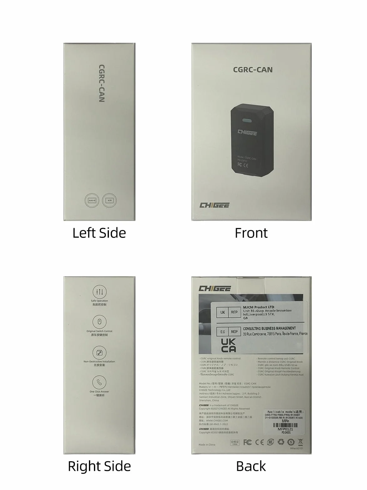 CGRC Telecomando CAN 8 PIN per CHIGEE per AIO-5 Series, CHIGEE per AIO-5 LITE AIO-5 PLAY AIO-5 PLAY