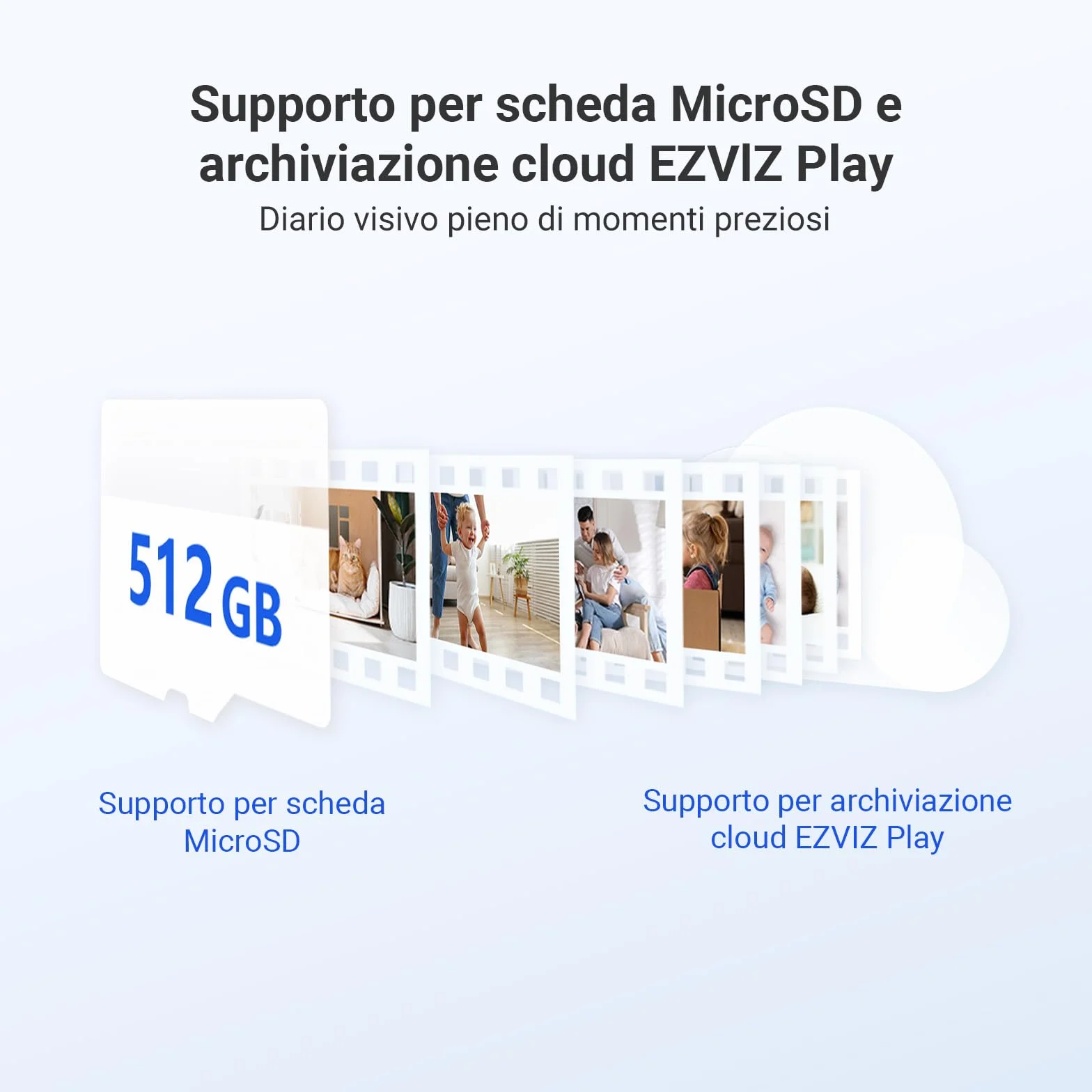 EZVIZ CB2 1080P - Telecamera di sorveglianza WiFi per interni senza fili, batteria 2000 mAh, videocamera per bambini WiFi 2.4 Ghz, rilevamento persona, 5 m visione notturna, audio bidirezionale, tipo