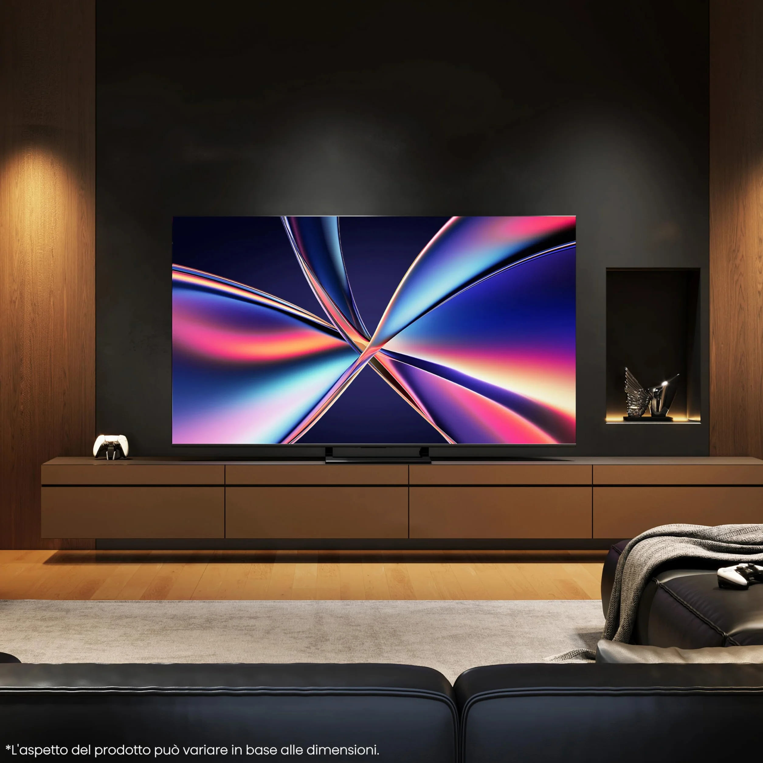 Hisense TV 65" Mini-LED 4K 144Hz Smart VIDAA U8 Dolby Vision IQ HDR10+ Adaptive Dolby Atmos 2.1 Subwoofer Alexa Built-in
