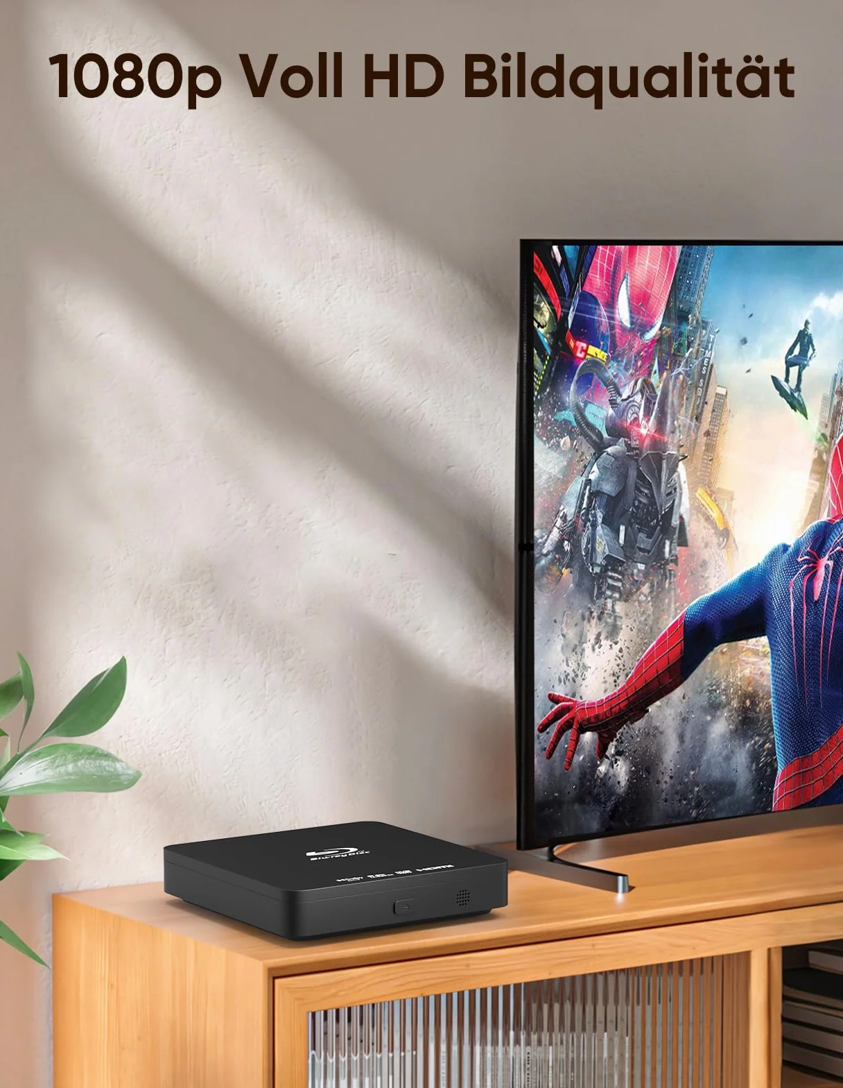 Lettore Blu Ray 1080P Lettore di Dischi Blu Ray per Home Cinema Riproduce Tutti i DVD e Blu Ray Regione B 2 Supporta Chiavetta USB 128GB con Uscita HDMI e AV Incluso Convertitore PAL NTSC e Cavo di
