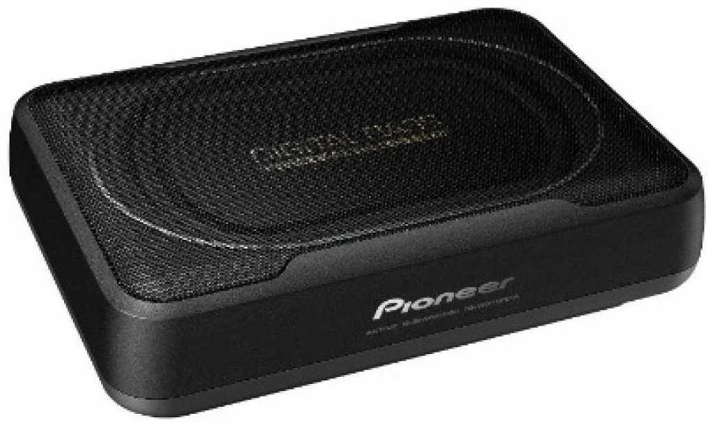 Subwoofer attivo Pioneer TS-WX130EA, potente subwoofer con alloggiamento con potenza massima di 160 W, subwoofer 20 x 13 cm in alloggiamento MDF, membrana IMPP, nero, potenza di ingresso nominale 50 W