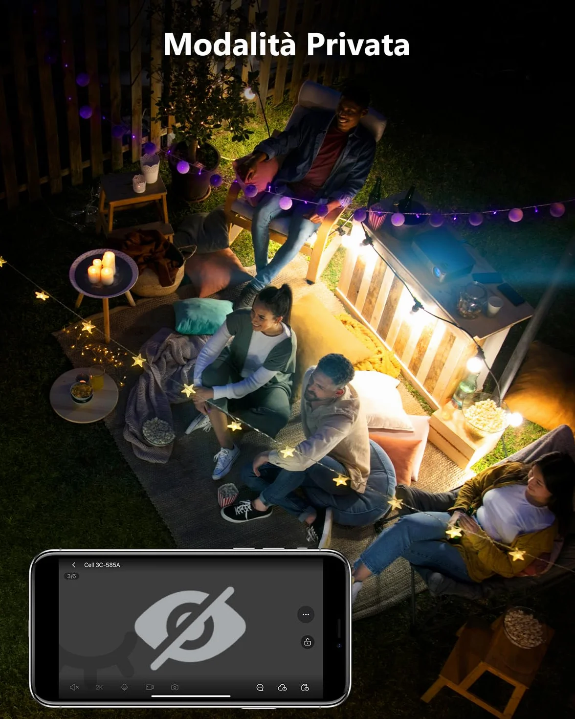 Imou 3K Telecamera Wi-Fi Esterno Senza Fili con Pannello Solare, Videocamera Sorveglianza Esterno Batteria 5MP, Rilevamento Umano/PIR, Visione Notturna a Colori, IP66, Modalità Privata, 2,4ghz