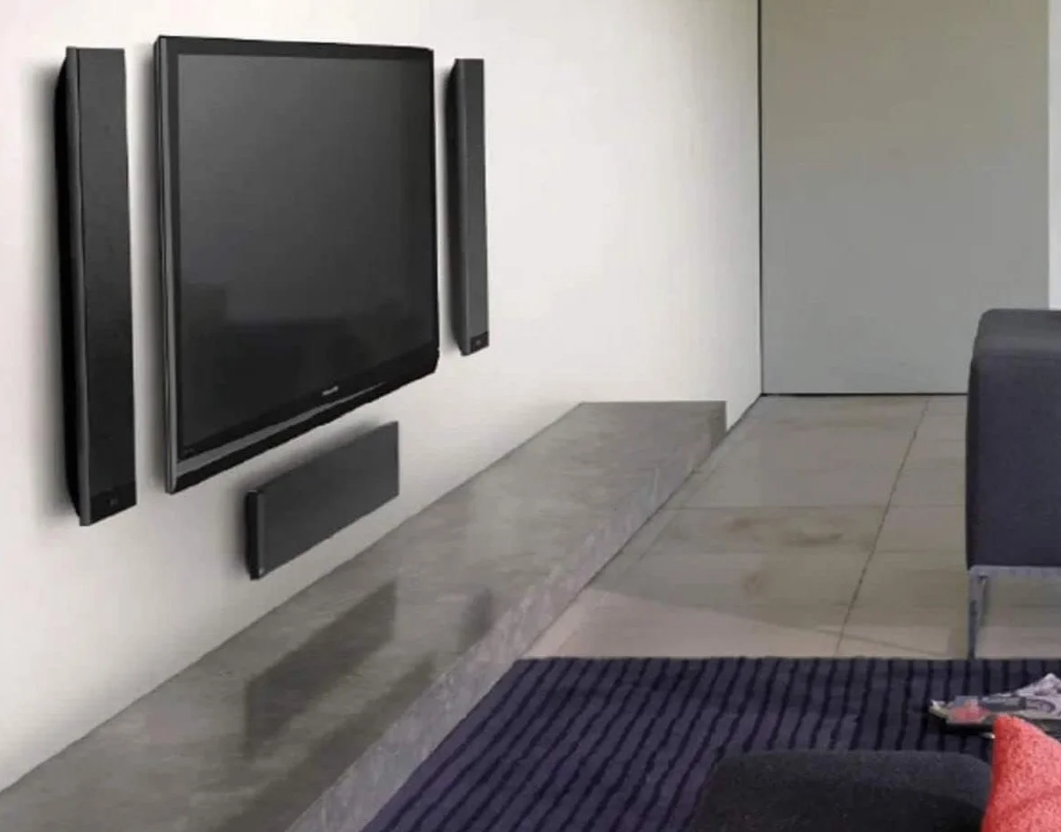KEF T301 Lautsprecher Schwarz Paar|Ultra Flach| 3,5cm tief|10-150W|HiFi|Heimkino|TV