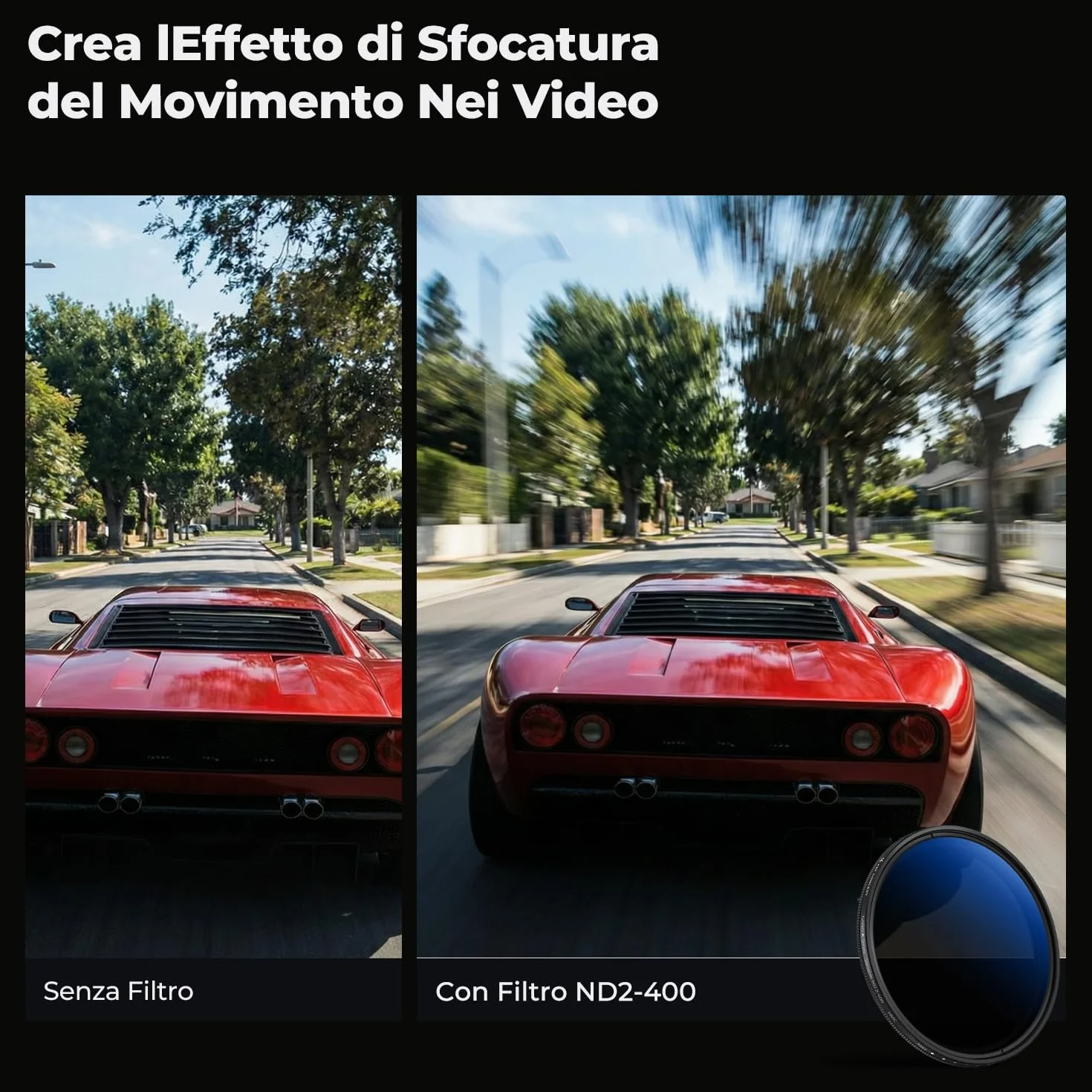 K&F Concept Nano-K 67mm Filtro Variabile ND2-400 (1-9 stop) in Vetro Ottico con Nano-Rivestimento a 18 Strati per Obiettivi 67mm