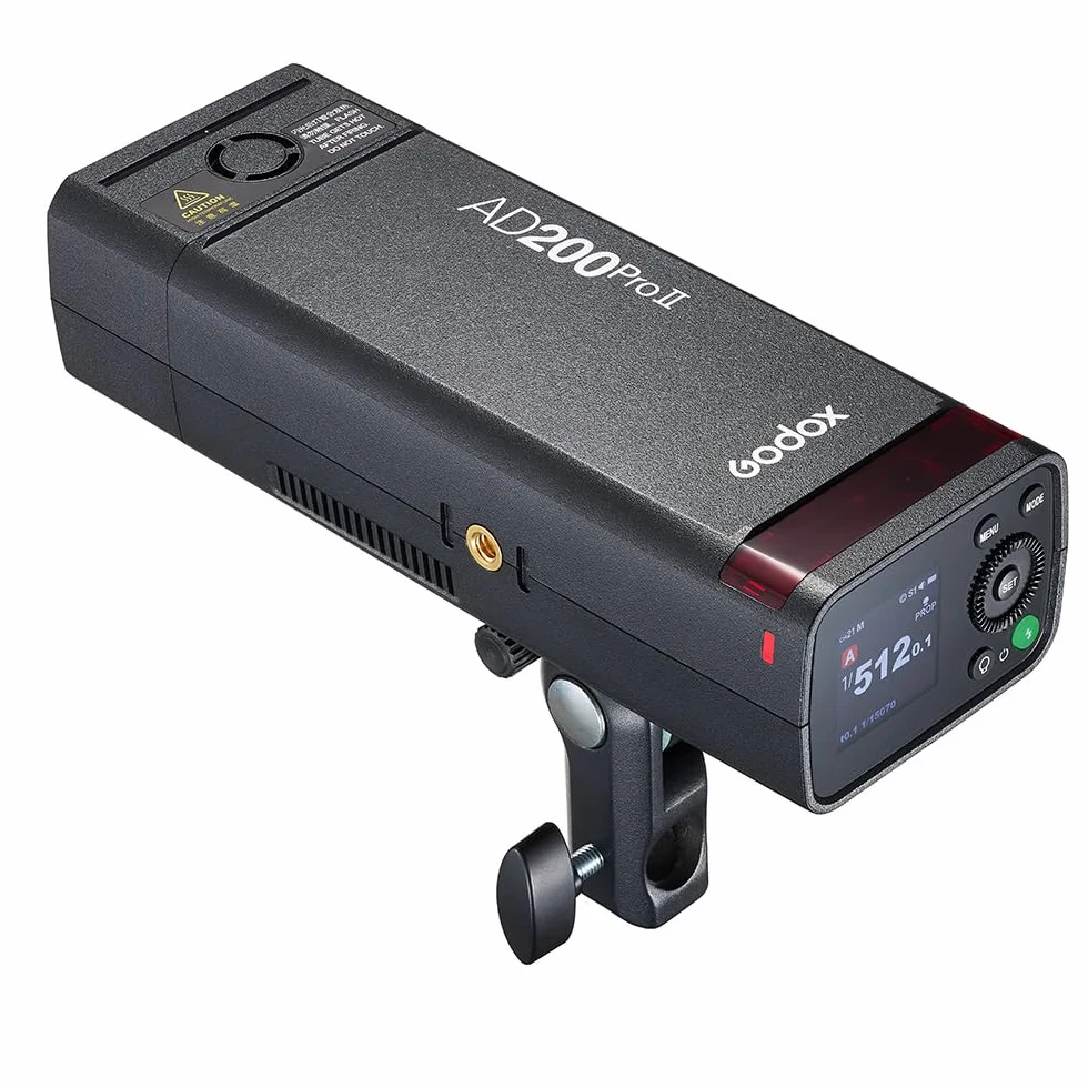 Godox AD200Pro II 200Ws Flash - HSS 1/8000s, 2.4G Wireless X-System, 0.01-1.8s Recycling, 2980mAh Batteria, TTL Compatibile con Canon/Nikon/Sony, aggiornamento da AD200Pro