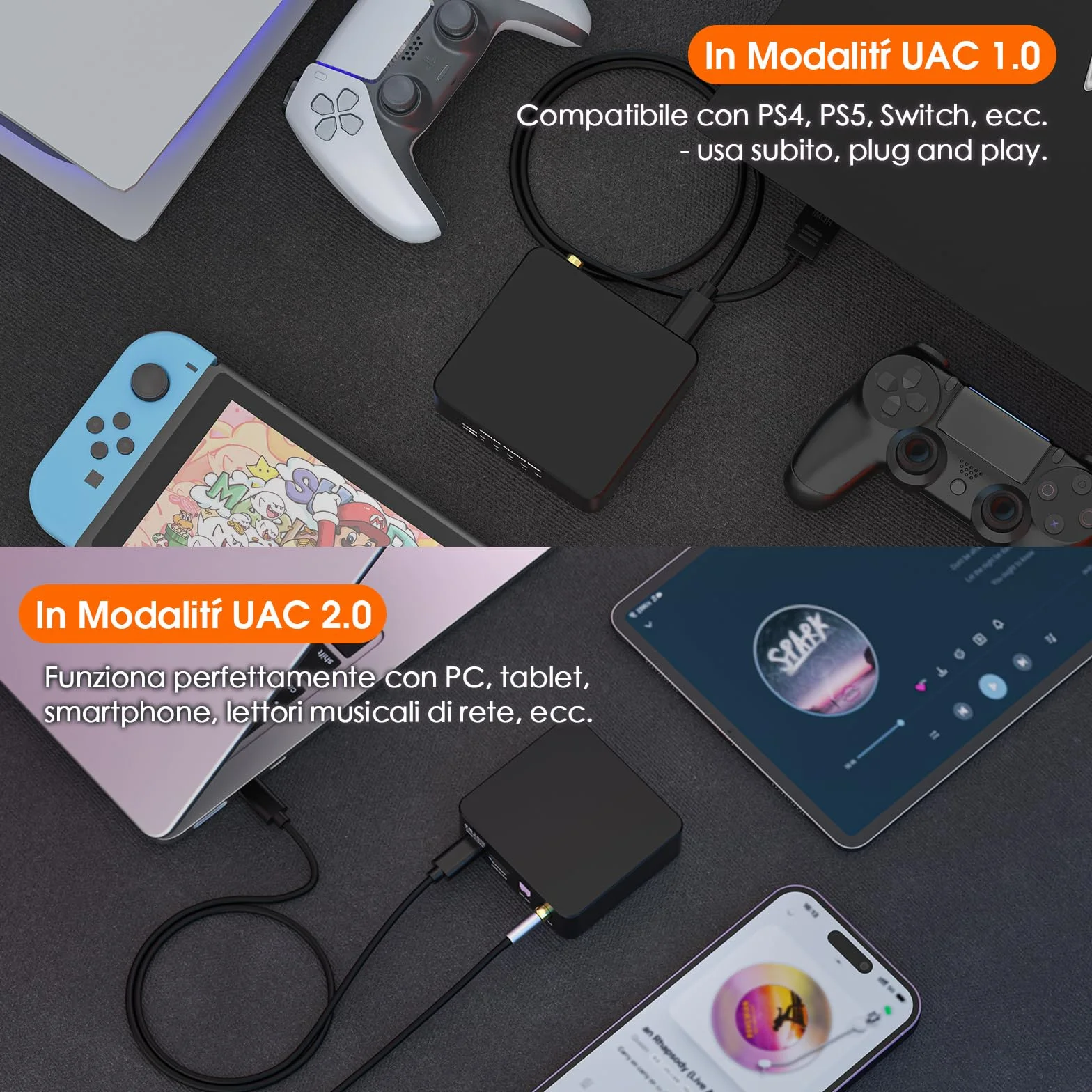 Douk Audio U2 PRO XMOS XU316 Interfaccia Digitale USB DDC USB-C a Ottico Coassiale HDMI IIS DSD512 PCM768kHz Convertitore Audio Digitale Analogico Portatile