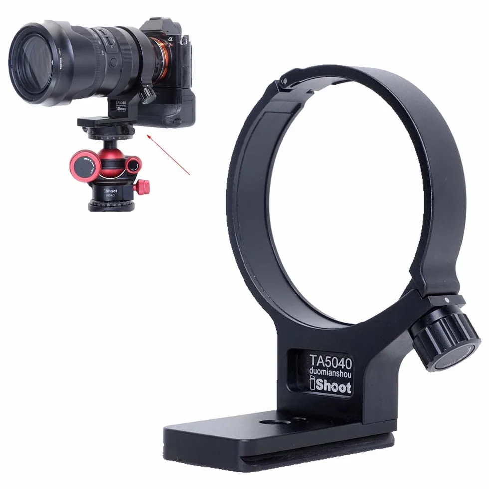 iShoot Anello di montaggio per treppiede Collare per obiettivo compatibile con Tamron 50-400mm f/4.5-6.3 Di III VXD A067, Porta Staffa di Supporto per Lenti è Arca-Swiss Fit Piastra a Sgancio Rapido