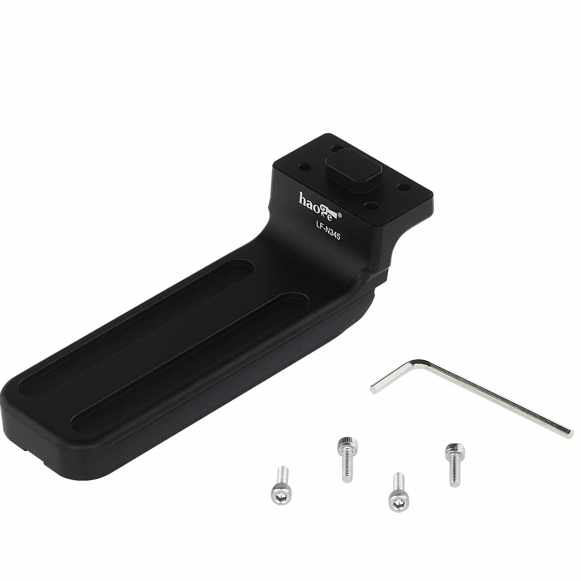 Haoge LF-N345 - Anello adattatore per treppiede per Nikon 300 mm F2.8 VR/VRII, 500 mm F4 VR, 200-400 mm F4 VR/VRII, 400 mm F2.8, 600 mm F4D, 800 mm f/5.6E, 180-400 mm f/4E Arca Swiss integrato Piatto