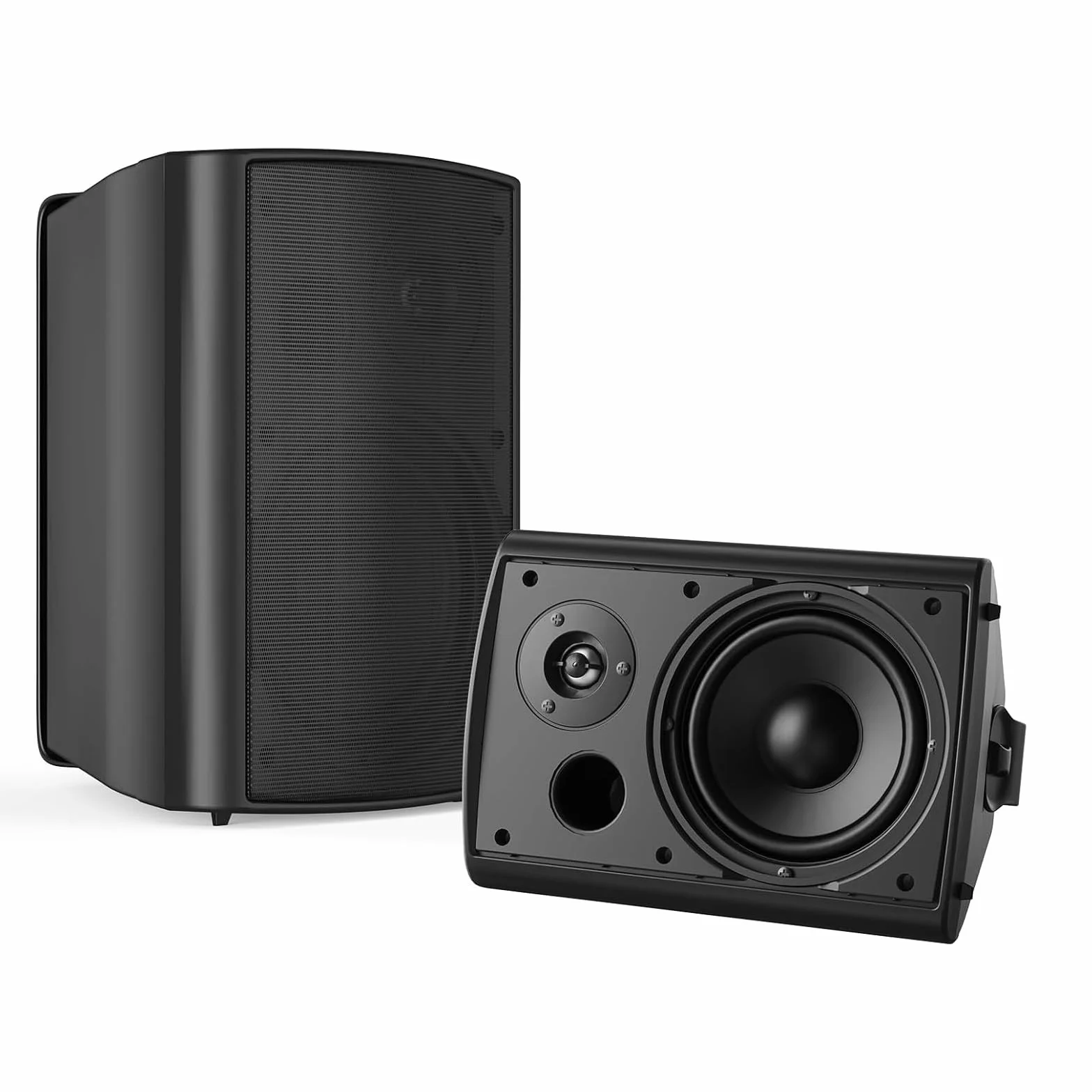 STUDIOFINIX Altoparlante Bluetooth 6,5 pollici 400 Watt impermeabile da esterno (nero)