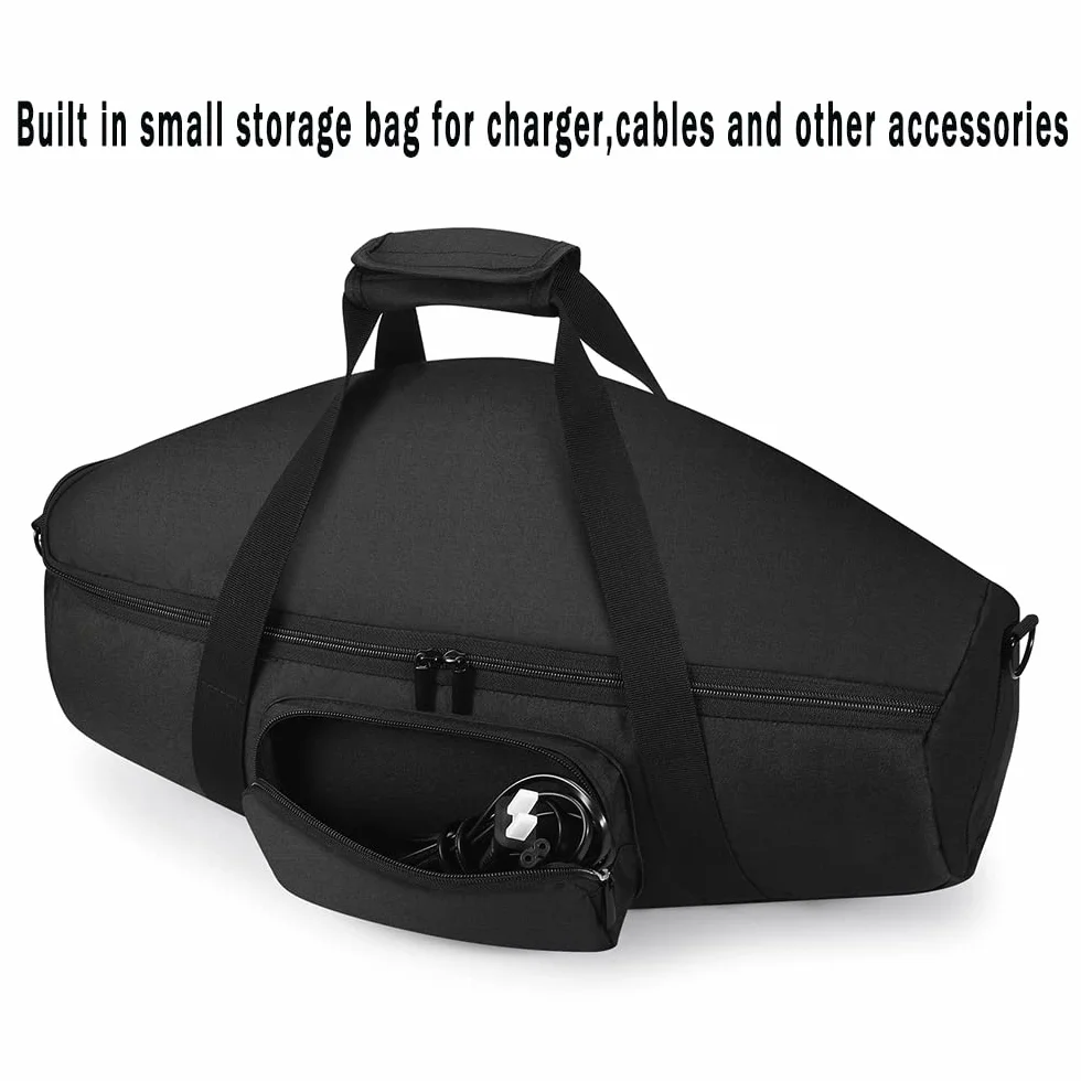 Custodia Boombox 3/Boombox 3 Wi-Fi Borsa protettiva per JBL Boombox 3 altoparlante portatile Bluetooth, Boombox 2 Cavo trasportare viaggio Custodia coprire borsa a tracolla (nero)