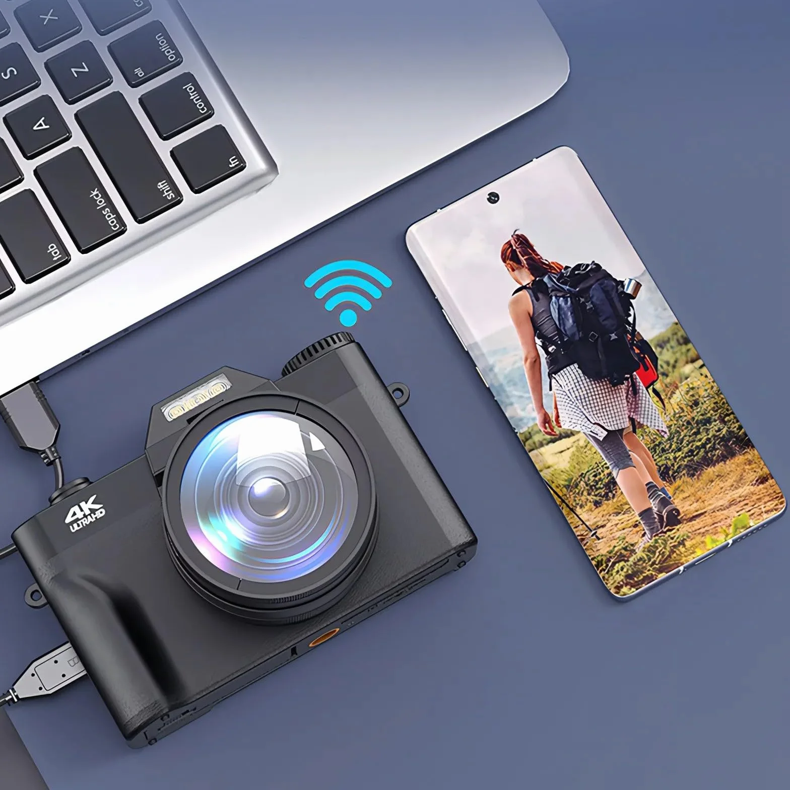 Korons Fotocamera Digitale(Black,32GB)