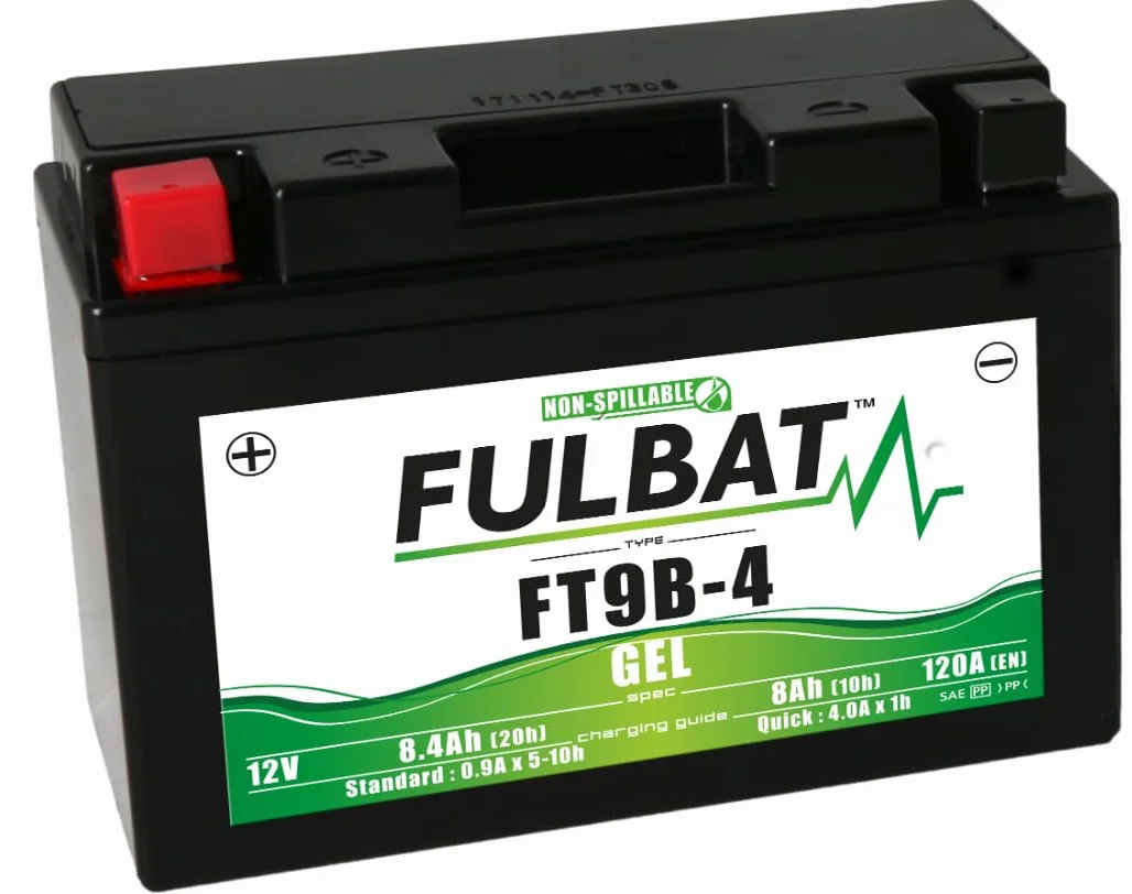 FULBAT GEL FT9B-4 / YT9B-BS 12V 8,4AH 120A Bateria Moto