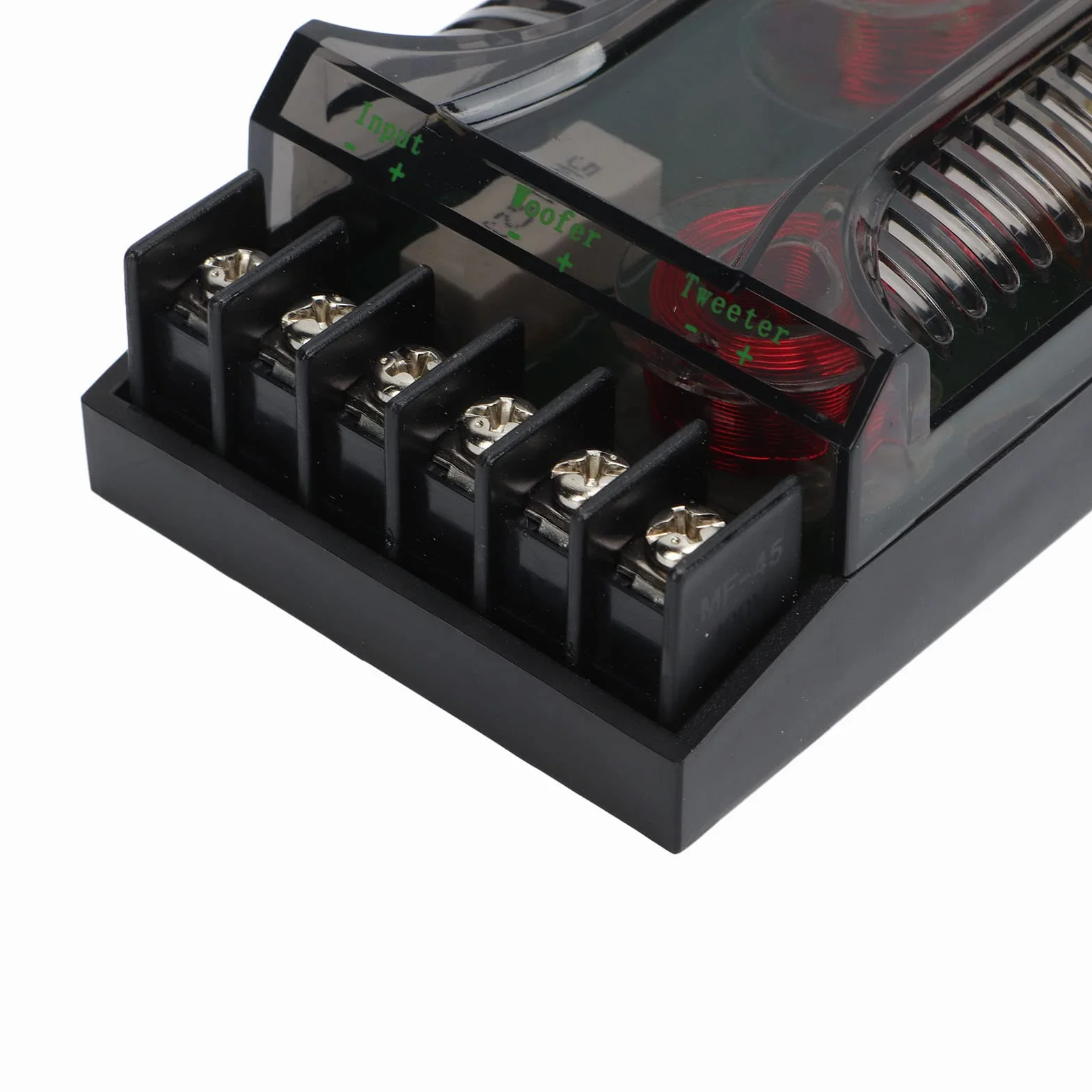 Divisore Di Frequenza Auto 2 Vie Crossover Protezione Sovracorrente Dissipazione Calore Universale Compatibile Con Altoparlanti Auto 2 Pezzi