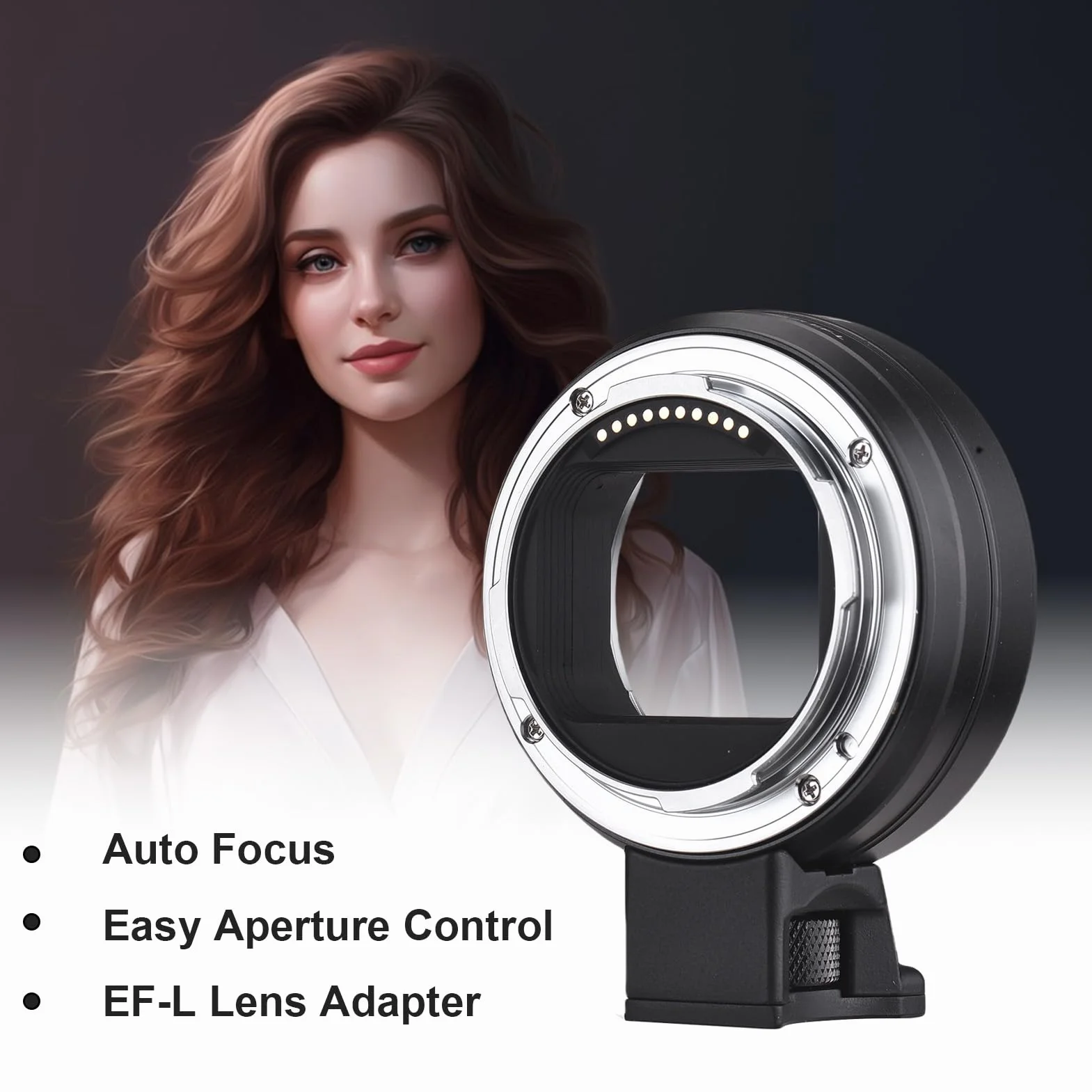Andoer EF-L - Adattatore per obiettivo autofocus per obiettivo EF/EF-S SL2/Lumix S1 S1H S5
