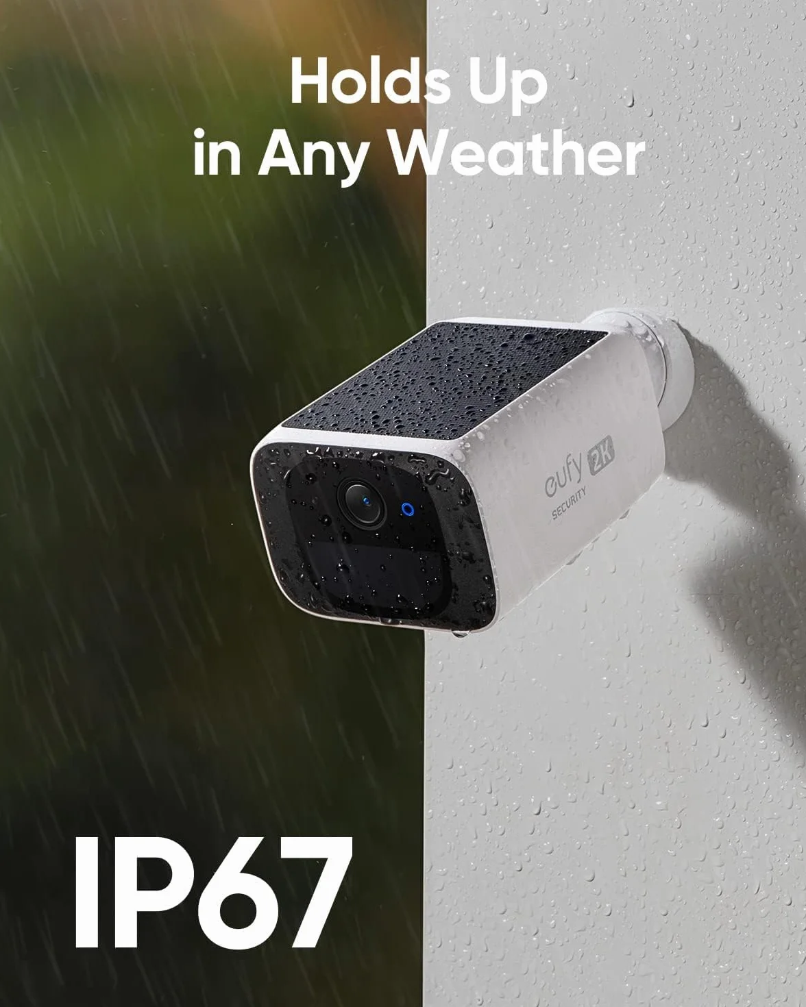 eufy Security telecamera wi-fi esterno S220 SoloCam 2-Pack, Risoluzione 2K, Forever Power, Telecamera wifi esterno senza fili solare, Wi-Fi 2,4 GHz (Ricondizionato)