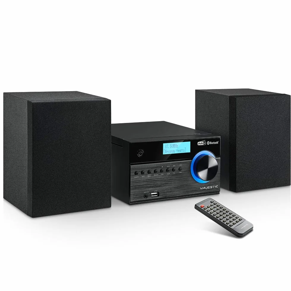 Majestic Micro HiFi CD/MP3 USB Dab+ BT FM20STAZ. Nero