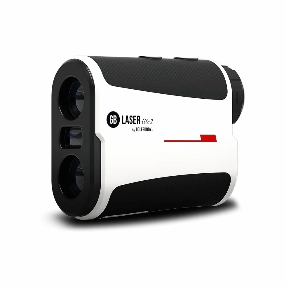 GolfBuddy GB LASER Lite Rangefinder with Slope On/off Functionality - 800 Yards with Carry Case, white