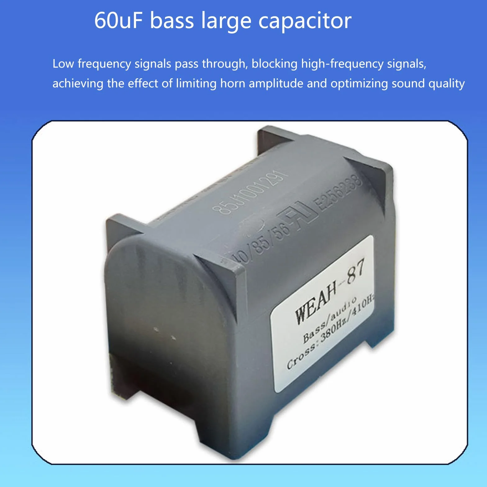 Bass Subwoofer Divisore di Frequenza Professionale Crossover Filtro Hifi Stereo Altoparlante 1200W 410Hz