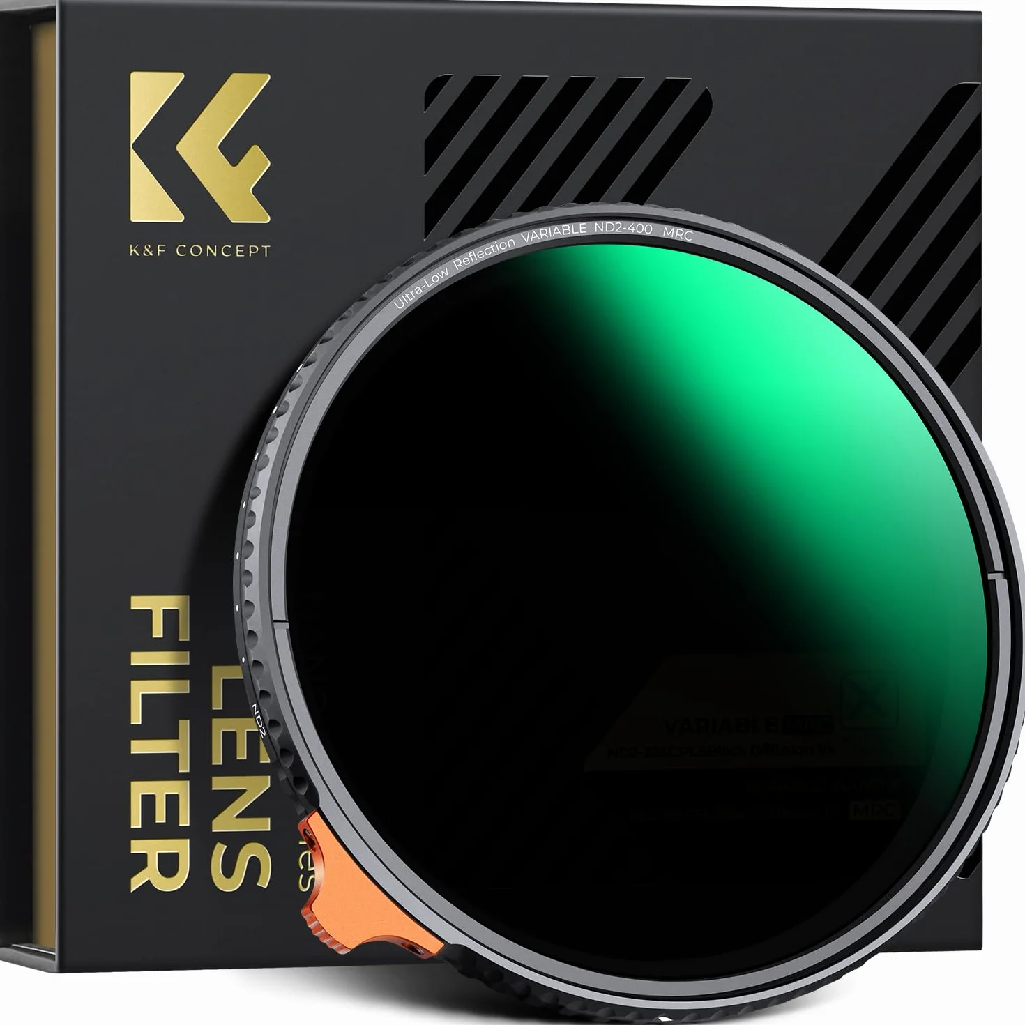 K&F CONCEPT Nano-Xcel 67mm ND2-400 Variabile Filtro a Bassissima Riflettività, Variabili Filtri a Densità Neutra ND2-400 con 28 Strati di Eivestimento Nano