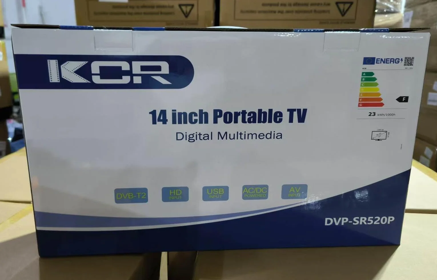 KCR 14 pollici LED HD TV con sintonizzatore digitale HDMI USB DC-12IN telecomando