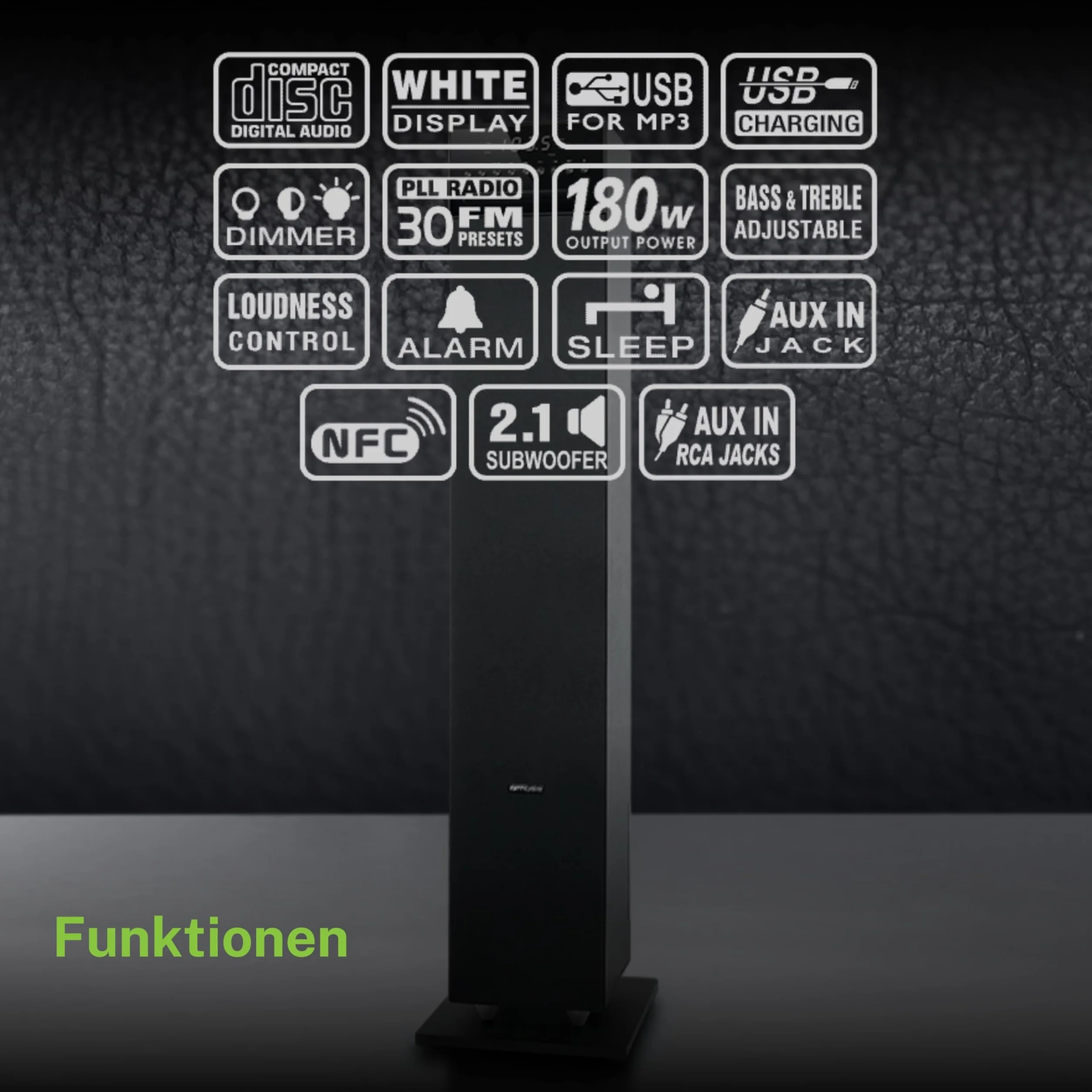 Muse M-1350 BTC - Sistema audio