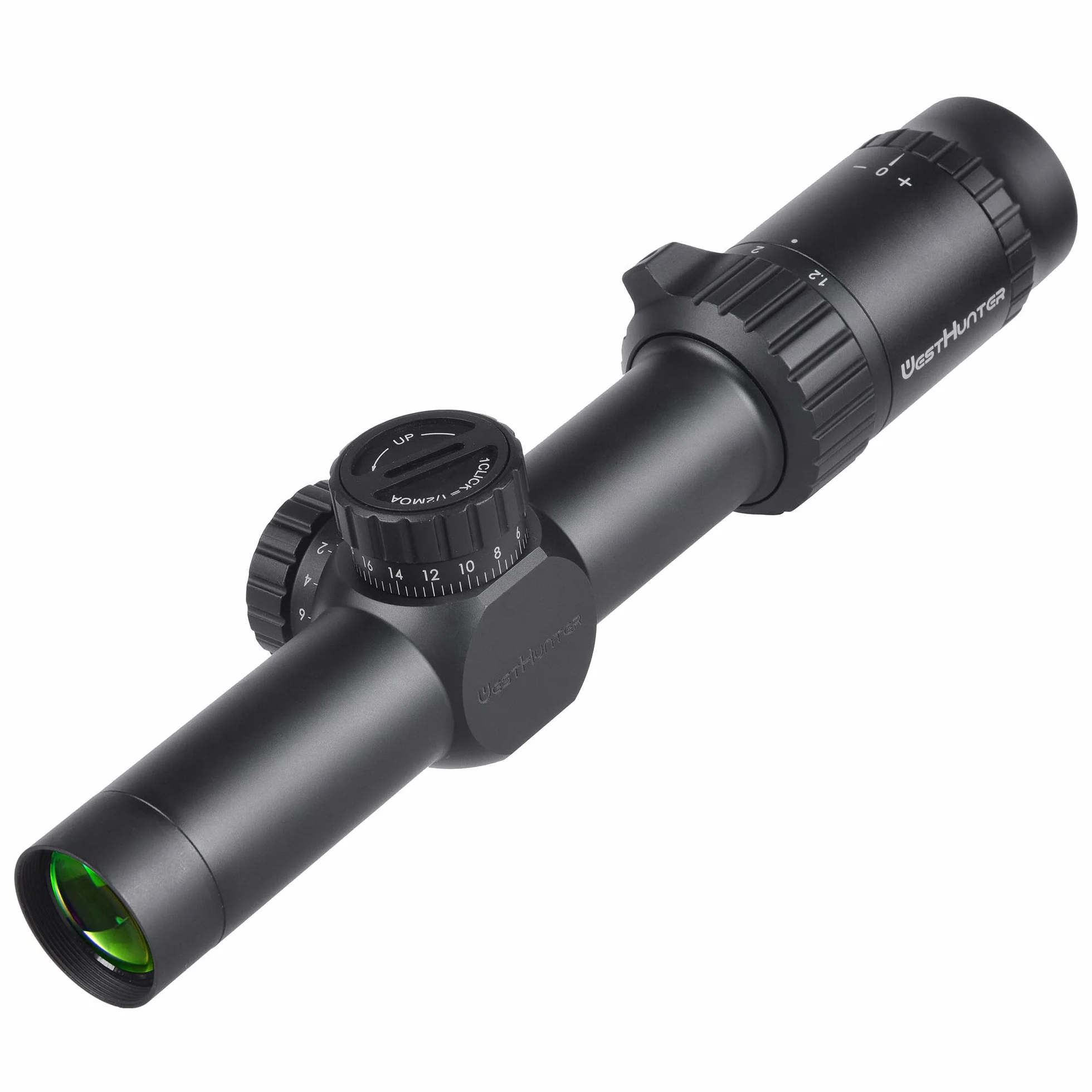 WestHunter Optics HD-S 1.2-6x24 Compact Riflescope 30mm Tube Mil-Dot Reticle Second Focal Plane Tactical Shooting Scope