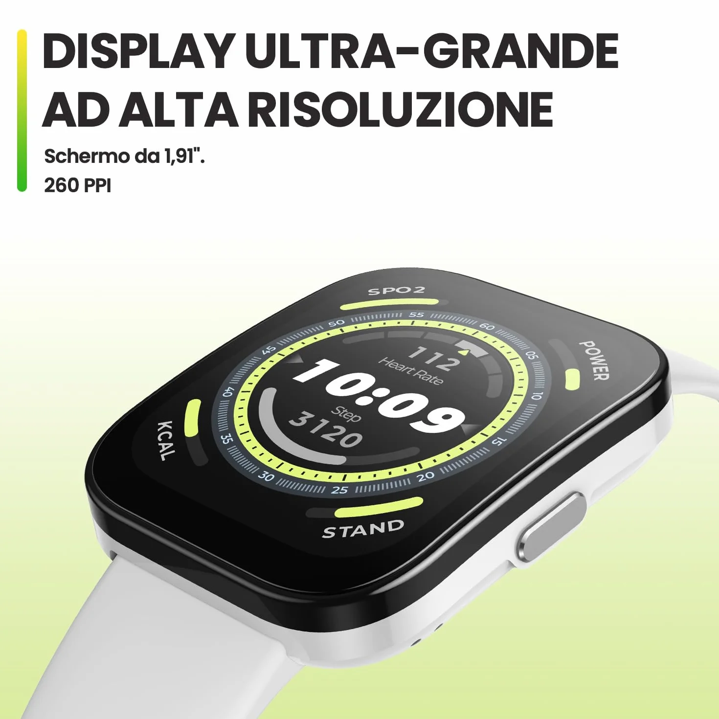 Amazfit Bip 5, 46 mm, Smartwatch, Schermo grande, chiamate Bluetooth, Alexa, GPS, durata della batteria di 10 giorni, fitness tracker con frequenza cardiaca, monitoraggio dell'ossigeno nel sangue