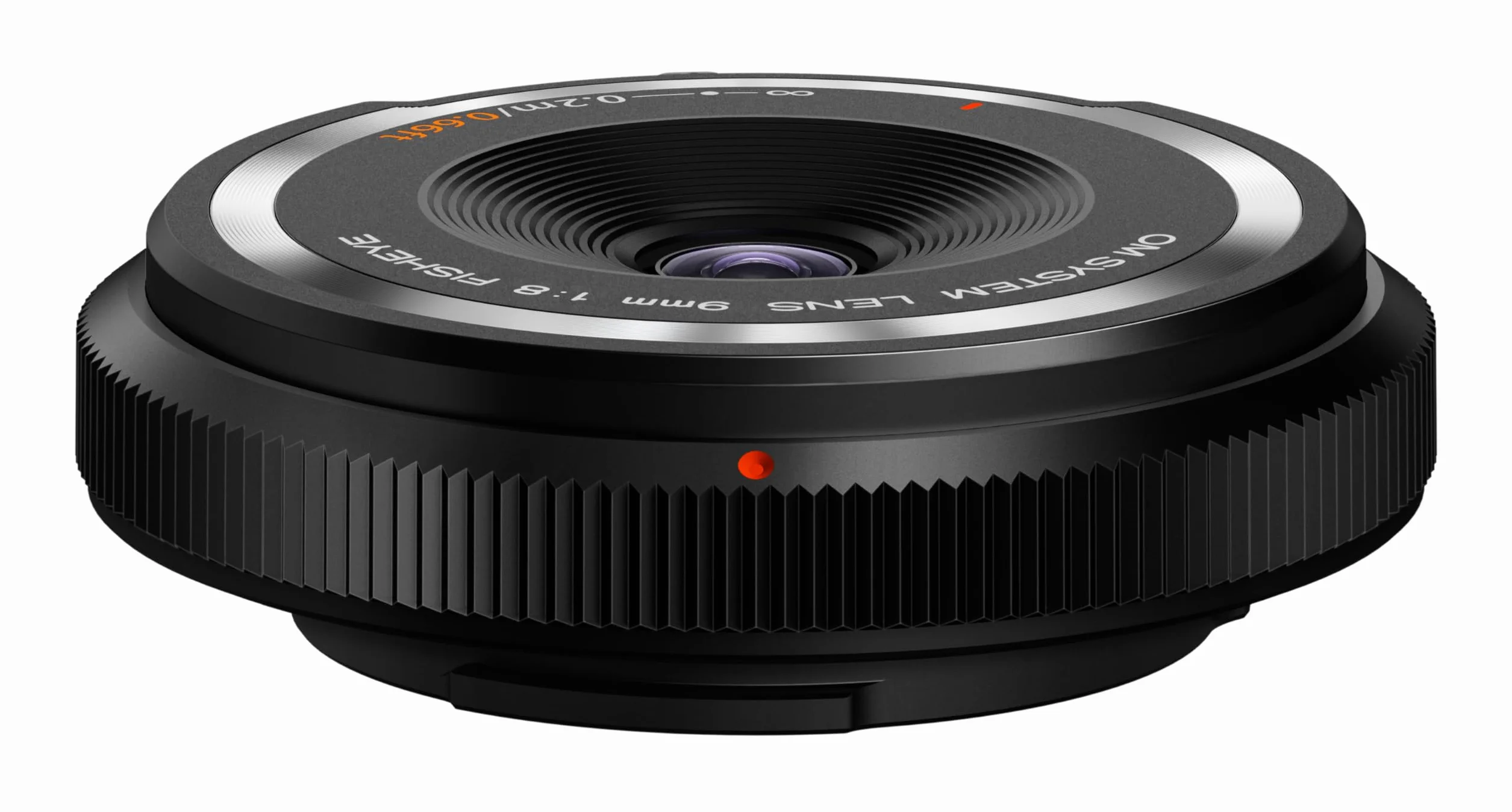 OM SYSTEM Obiettivo Fisheye 9mm 1:8.0 Ultra Sottile per Fotocamere MFT Olympus, Panasonic Grandangolo Compatto, Scatti Creativi Ultra Leggeri, Macro e Panoramico, Nero
