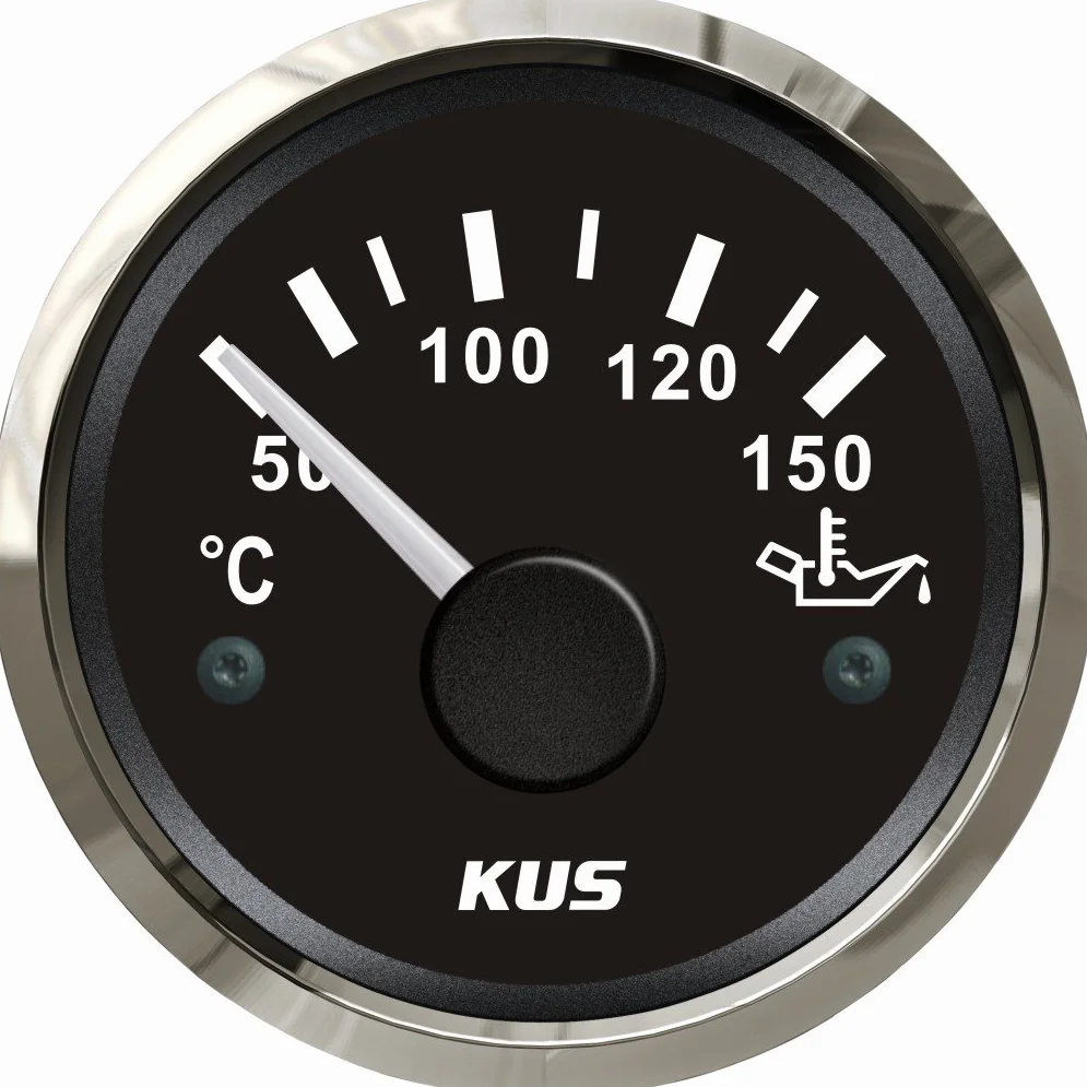 KUS oil Temp gauge Meter indicatore 50-150℃ con retroilluminazione 12V/24V 52mm