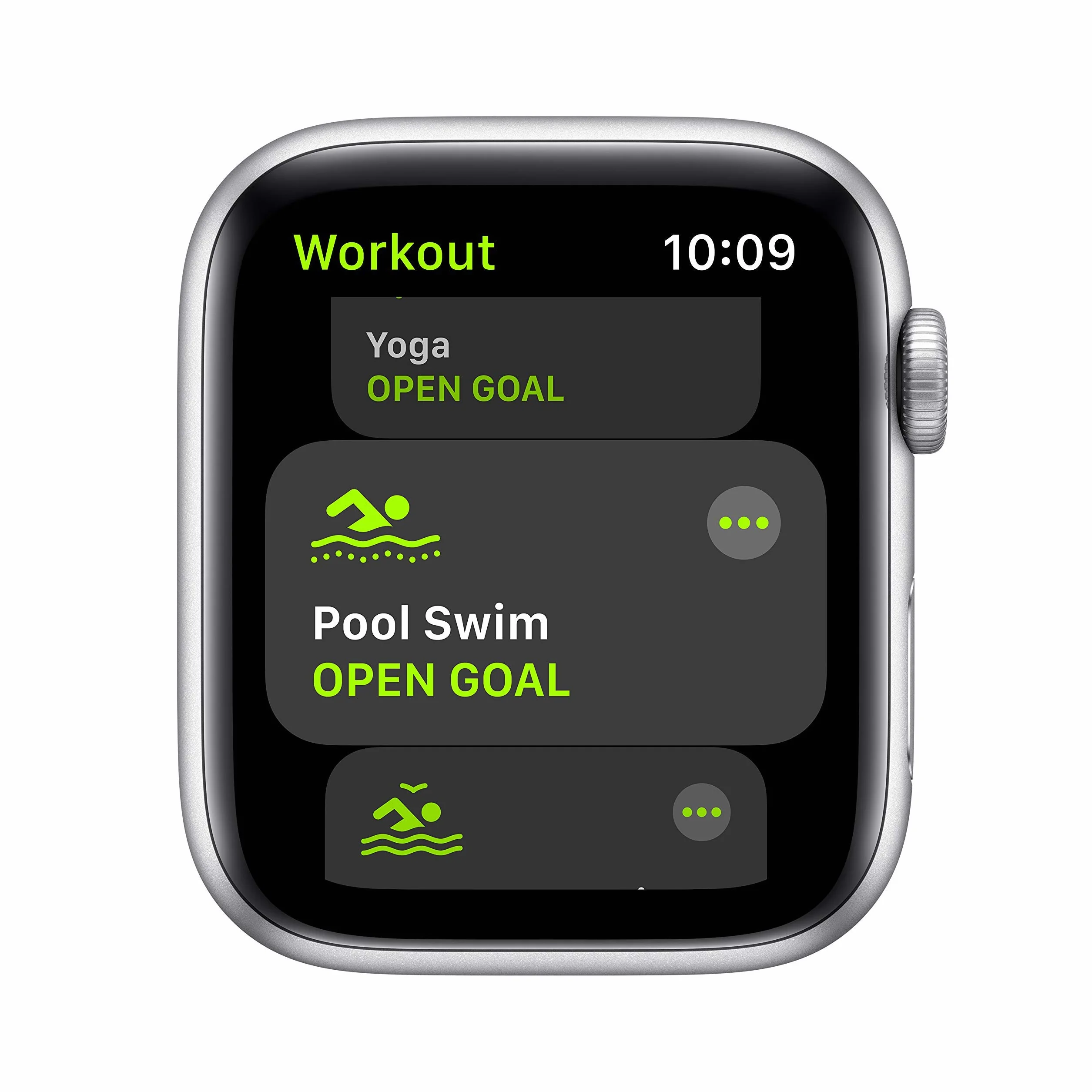 Apple Watch SE (GPS, 44MM) - Case Argento in Alluminio con Cinturino Sport Bianco (Ricondizionato)