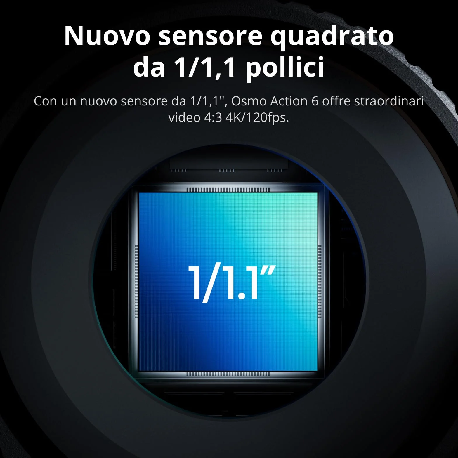DJI Osmo Action 6 Combo Potenziato, fotocamera subacquea, sensore quadrato da 1/1,1″, 50 GB di memoria, apertura variabile f/2,0-f/4,0, durata della batteria estesa con 2 batterie, 8K