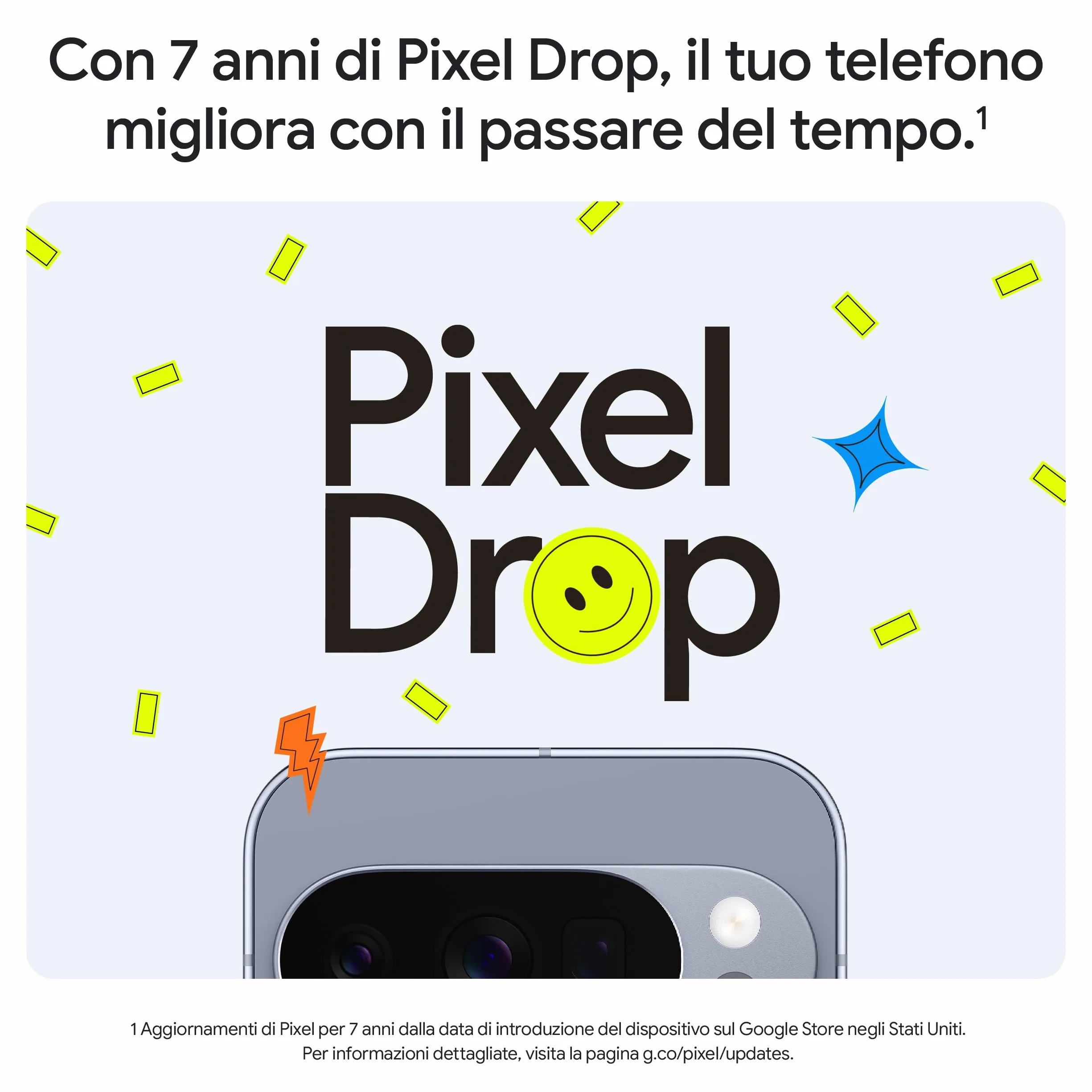 Google Pixel 10 Pro - Smartphone Android sbloccato con Gemini, sistema a tripla fotocamera posteriore, autonomia di oltre 24 ore e display Super Actua da 6,3" - Grigio argento, 128GB