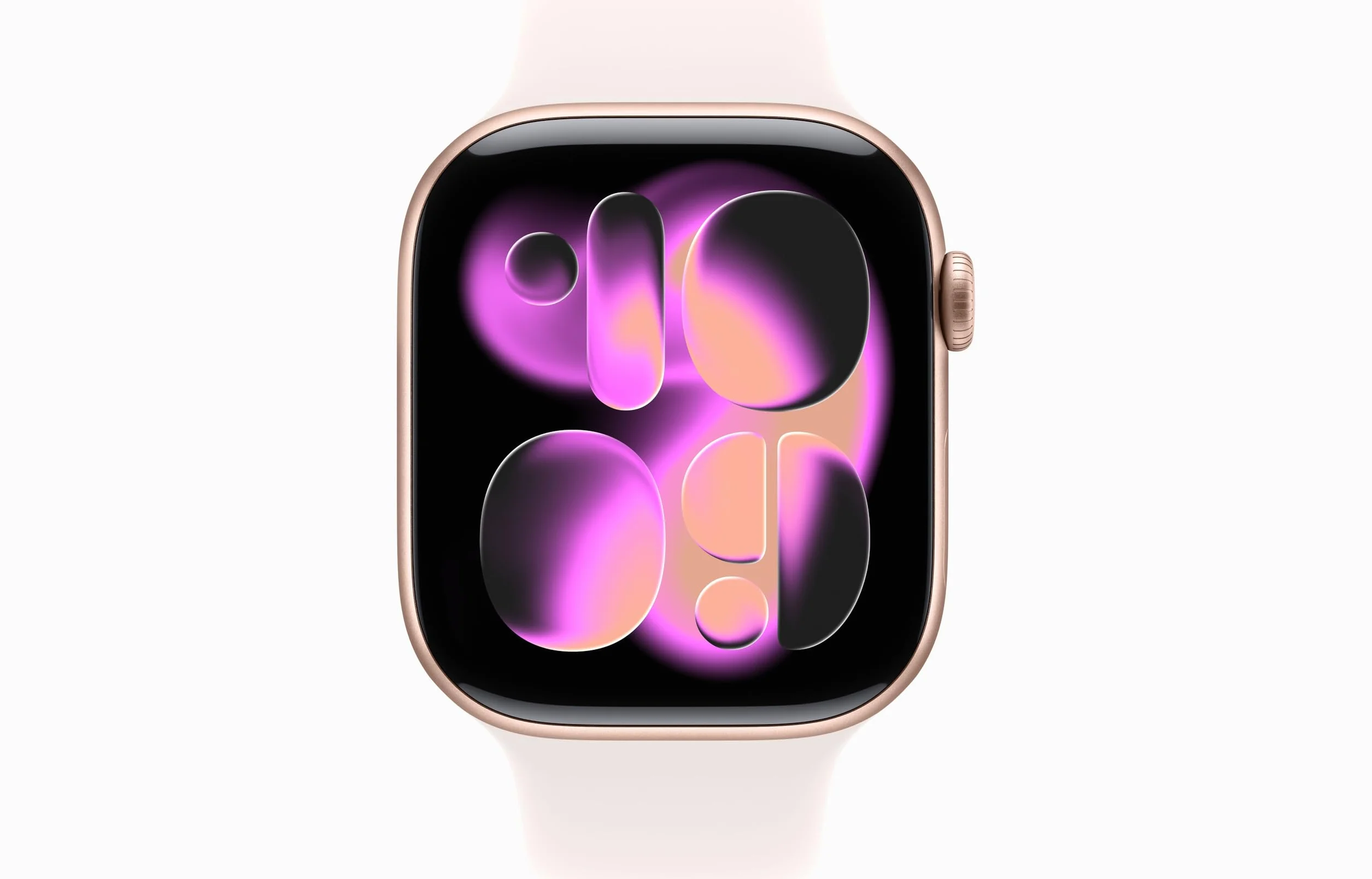 Apple Watch Series 11 [GPS + Cellular, 46mm] Cassa Oro Rosa in Alluminio con Cinturino Sport Rosa Fard, M/L (Ricondizionato)