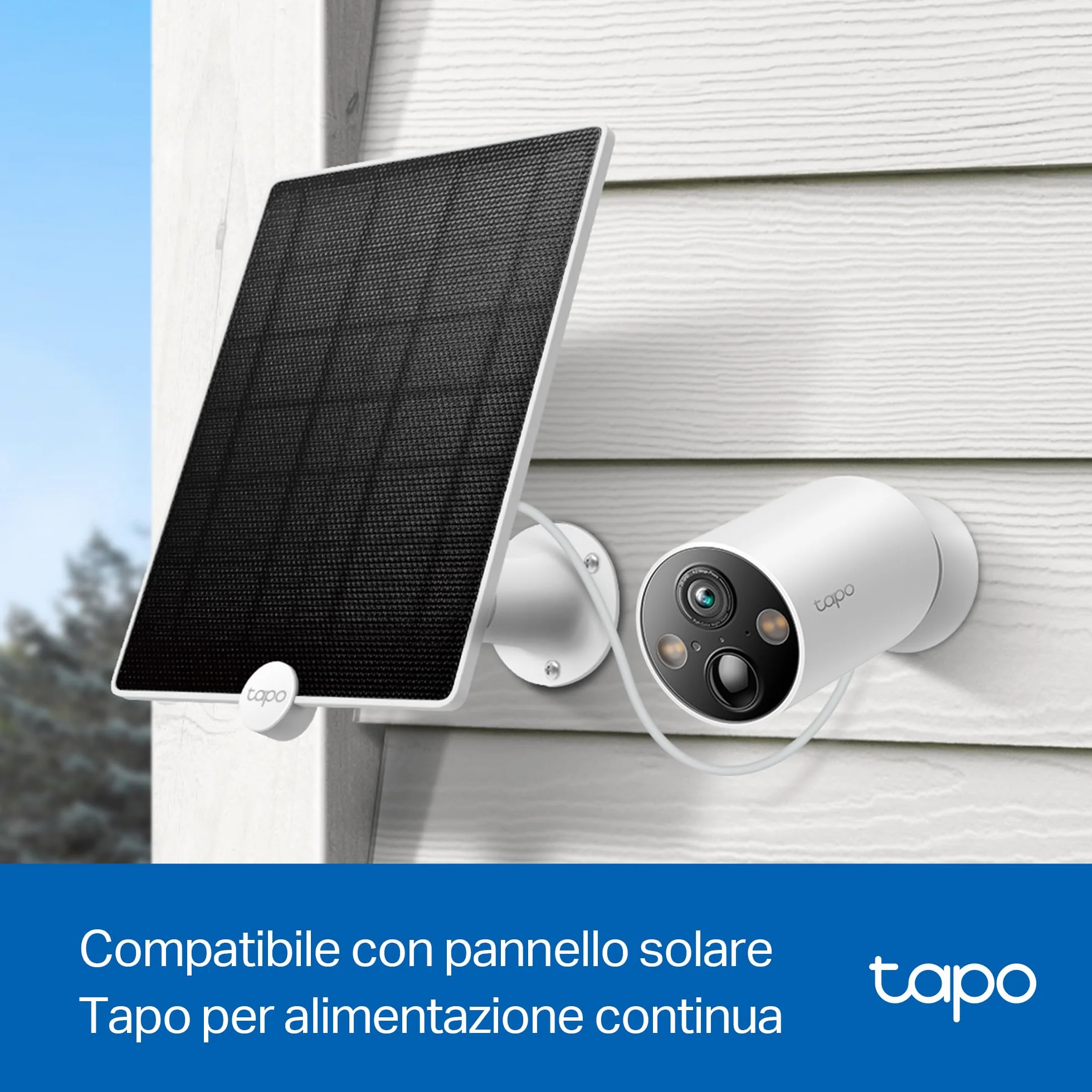 Tapo C425 Telecamera WiFi Esterno 2K 4MP Base Magnetica Batteria 10000mAh Allarme Movimento IP66 Audio Bidirezionale Visione Notturna Colori