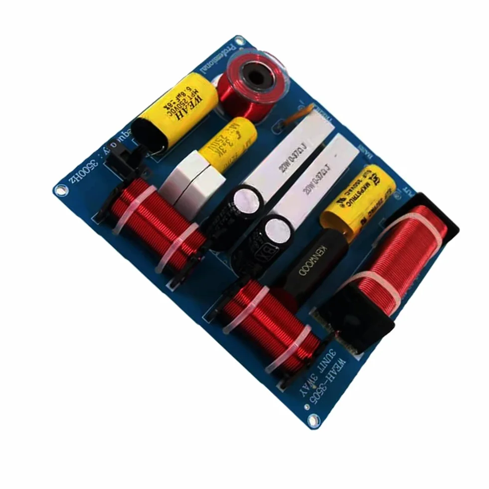 2PCS Altoparlante Divisore di Frequenza Crossover 3 Vie 300W HiFi Audio Altoparlanti Alti Bassi Medi 3 Unità Filtro Crossover per 3-5 Pollici Altoparlanti