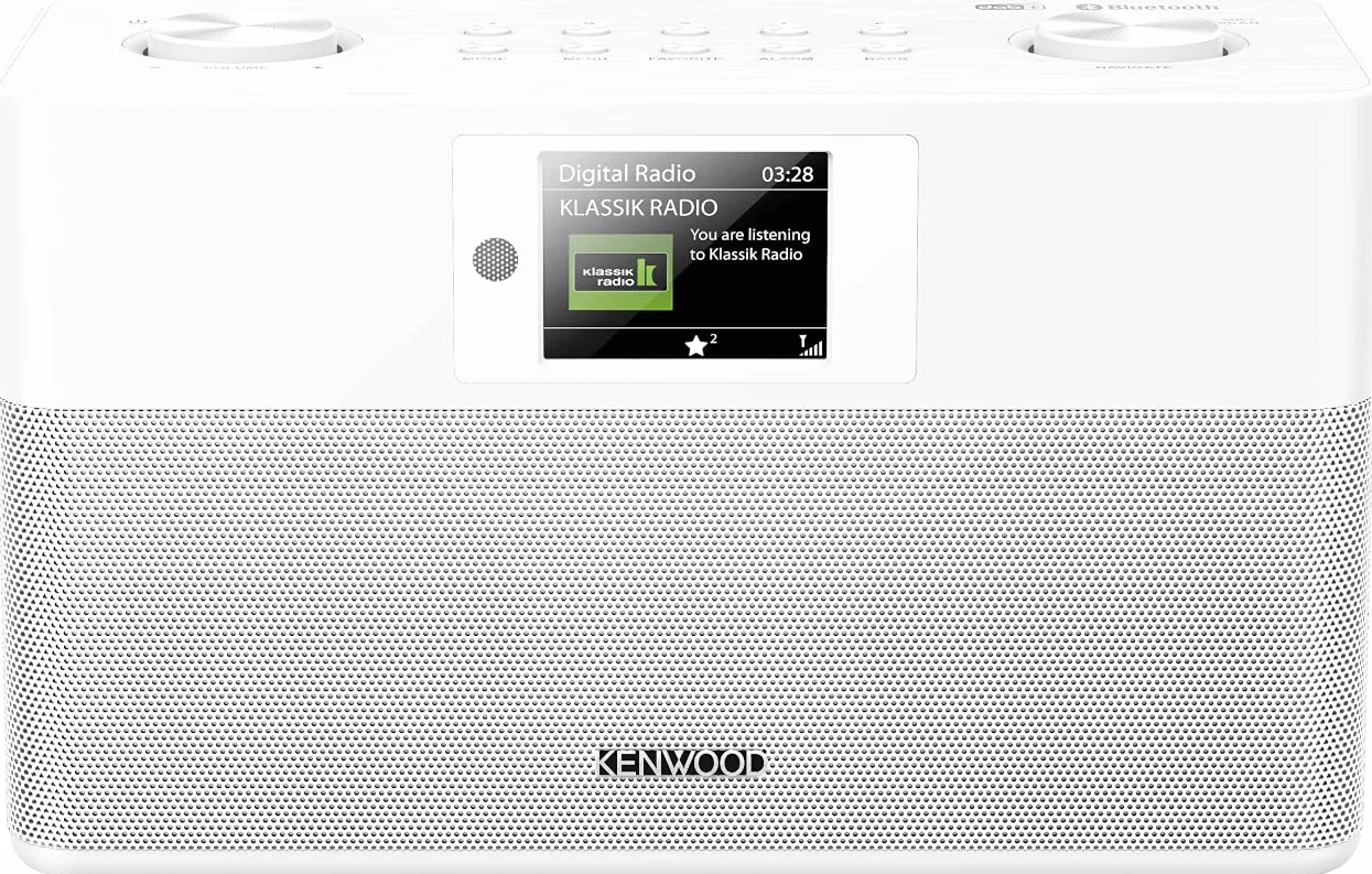 KENWOOD CR-ST80DAB-W - Radio stereo compatta - DAB+, FM-RDS - Bluetooth - Display TFT a colori
