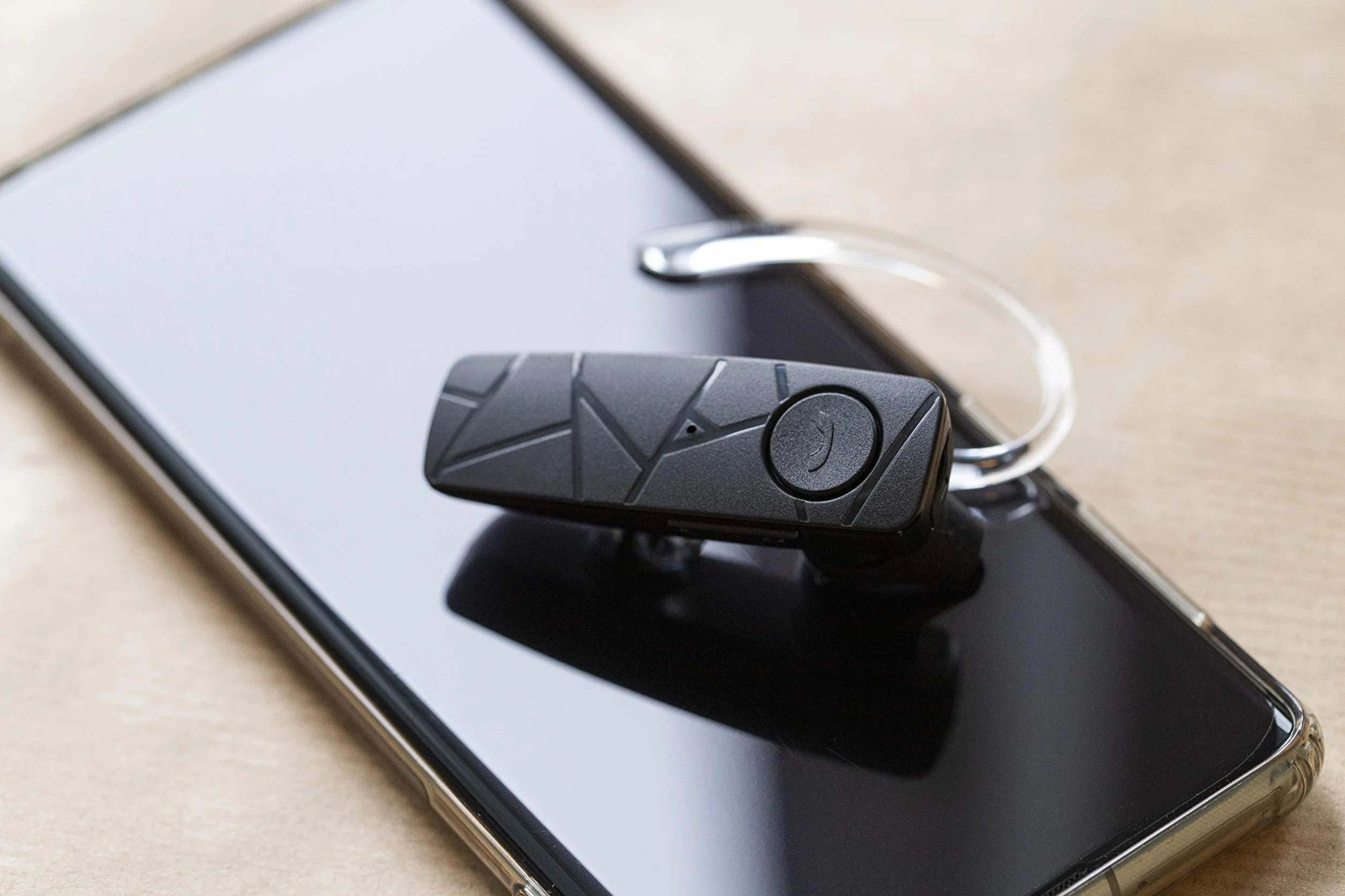 TELLUR Vox 55 Auricolare Bluetooth Mono, Auricolare Vivavoce USB C, Multipunto Due Dispositivi Connessi Simultanei, Gancio a 360° per l'Orecchio Destro o Sinistro, Iphone e Android, Nero