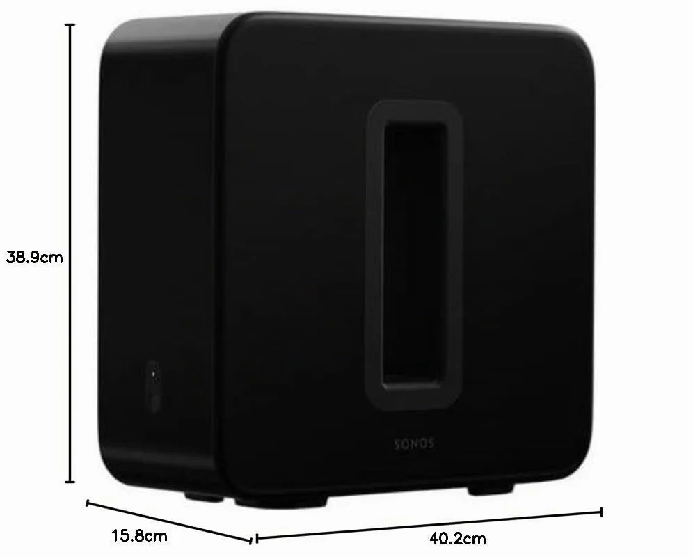 Sonos Sub Subwoofer Wireless per Bassi Profondi, Nero Lucido