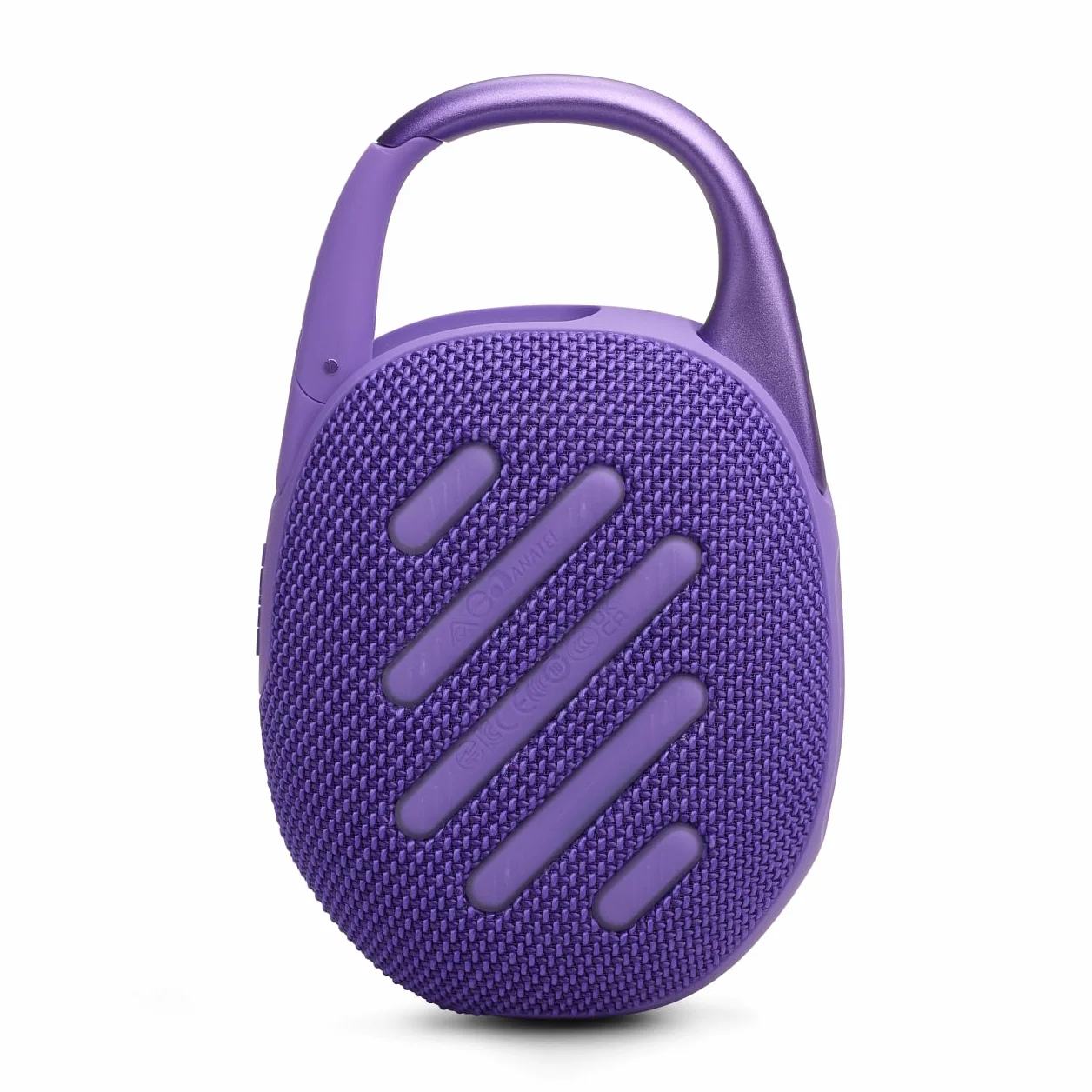 JBL Clip 5 Speaker Bluetooth Portatile, Altoparlante Wireless Compatto, Moschettone Integrato, Waterproof e Resistente alla Polvere IP67, fino a 12 h di Autonomia, App JBL Portable, Viola