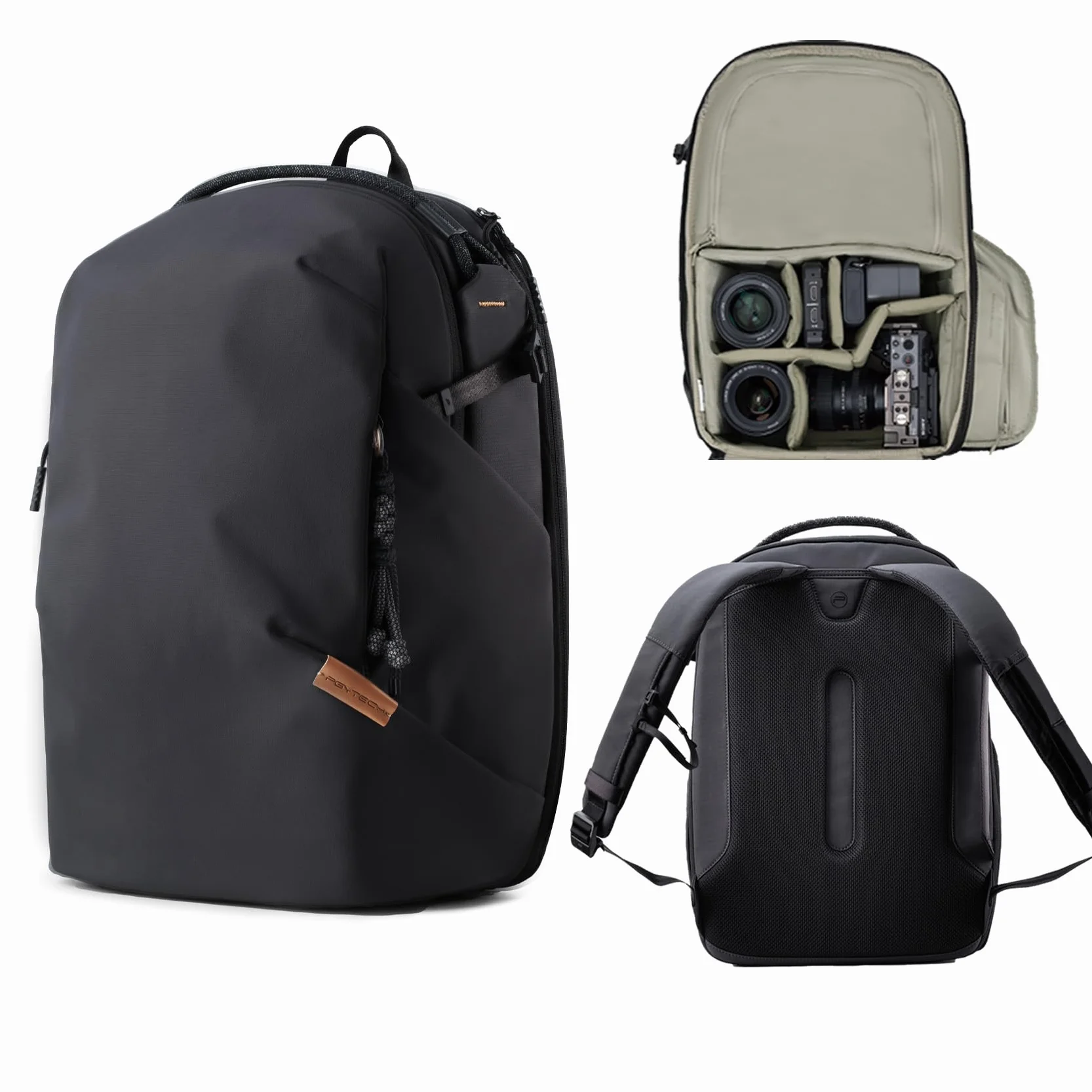 PGYTECH OneGo Lite Zaino Fotografico 22L, Leggero e Impermeabile per Fotografia Urbana e Viaggi, Compatibile con Sony/Canon/Nikon/DSLR/mirrorless