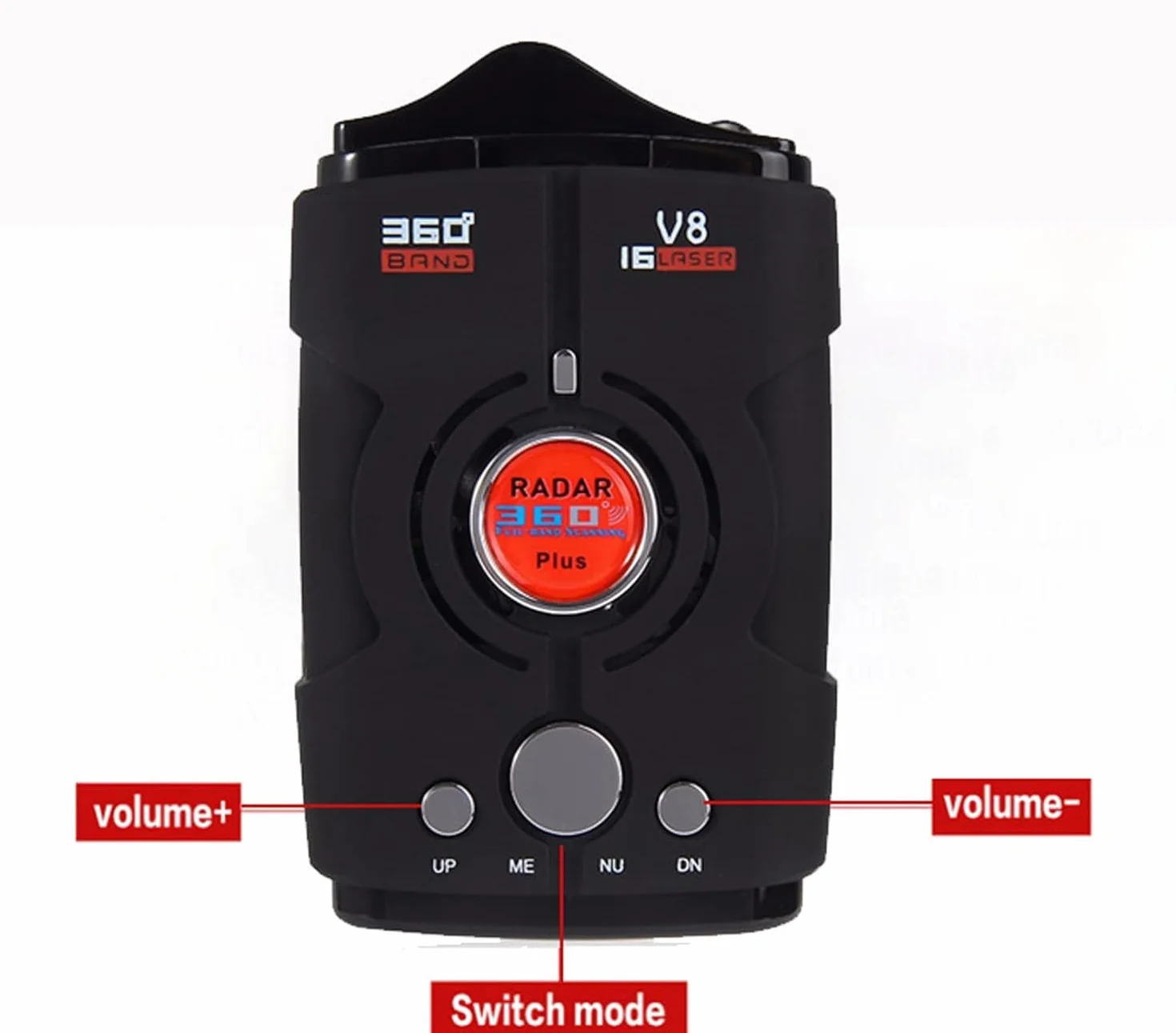 Rilevatore Radar a 360° per Auto, Rilevatori Autovelox, Rilevatore Auto a Portata Estesa con GPS Integrato, Avvisi Vocali in Tempo Reale, Reazione Rapida, Sicurezza del Veicolo Avanzata