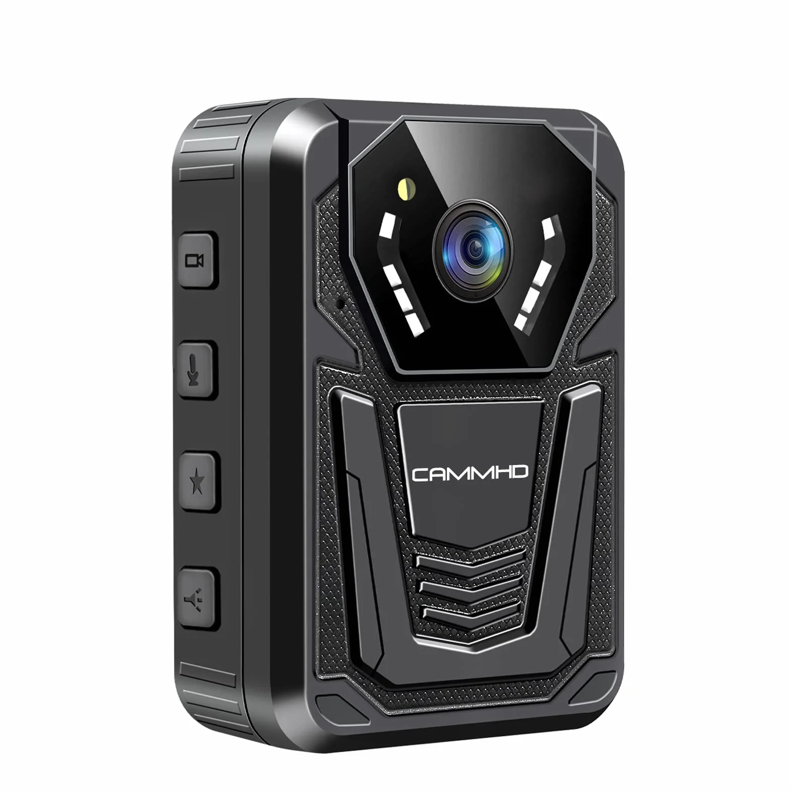 CAMMHD F6 4K Bodycam 32G 2160P Videocamera per Forze dell'Ordine Visione Notturna Autonomia 12-14 Ore Adatta per Polizia Personale di Sicurezza Lavoratori Edili e Uso Personale