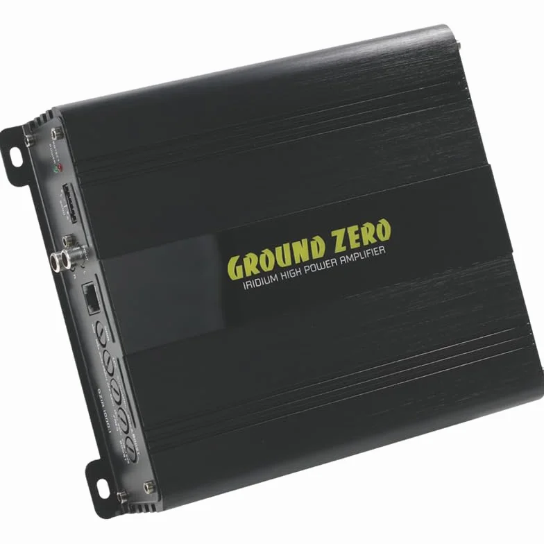 Ground Zero GZIA 1000.1 - Amplificatore per subwoofer Mono Classe D, 1250 W RMS, 1 Ohm stabile, serie Iridium