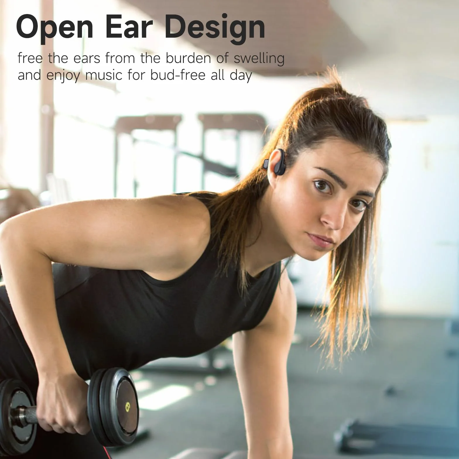 IFECCO Cuffie Conduzione Ossea, Auricolari Conduzione Ossea Bluetooth 5.4 con Microfono, IPX5 Impermeabili Auricolari Sportive, Open-ear Cuffie per Ciclismo Corsa Fitness