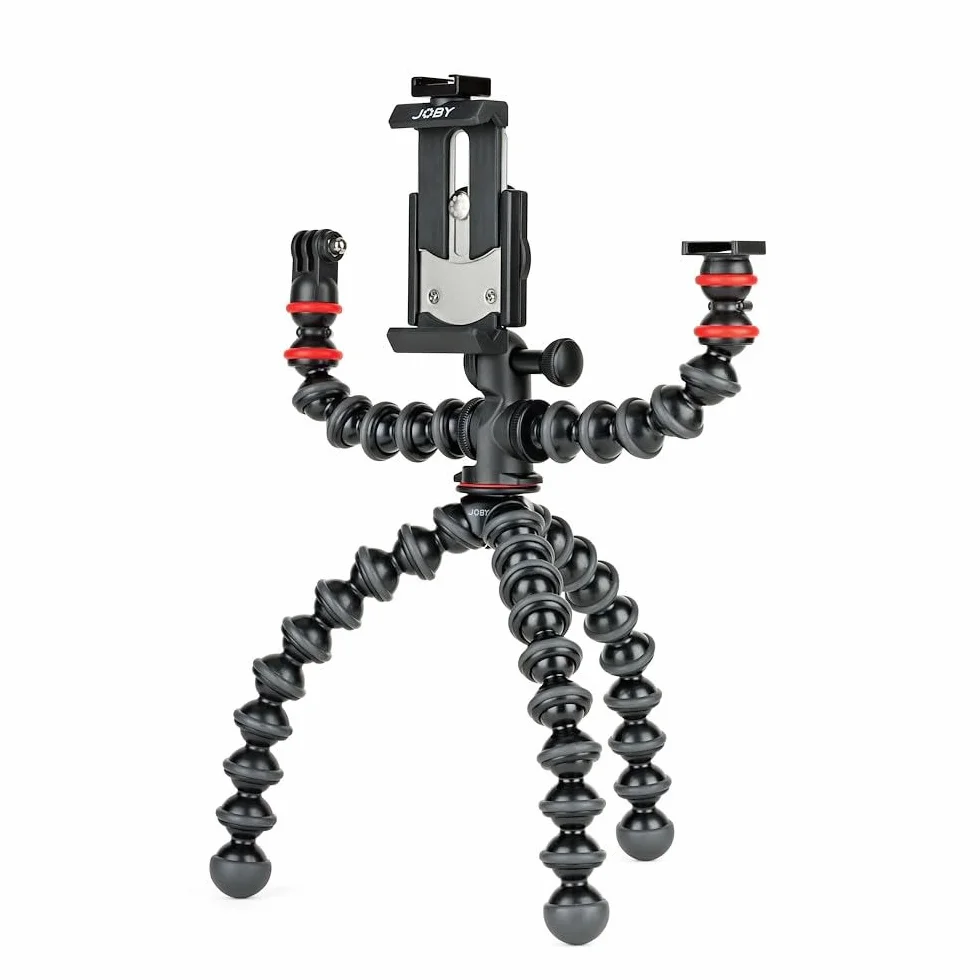 JOBY Gorillapod mobile Rig, Treppiede, Fotocamera, Accessori, YouTube, Vlogging, Smartphone, iPhone, GripTight, JB01533-BWW