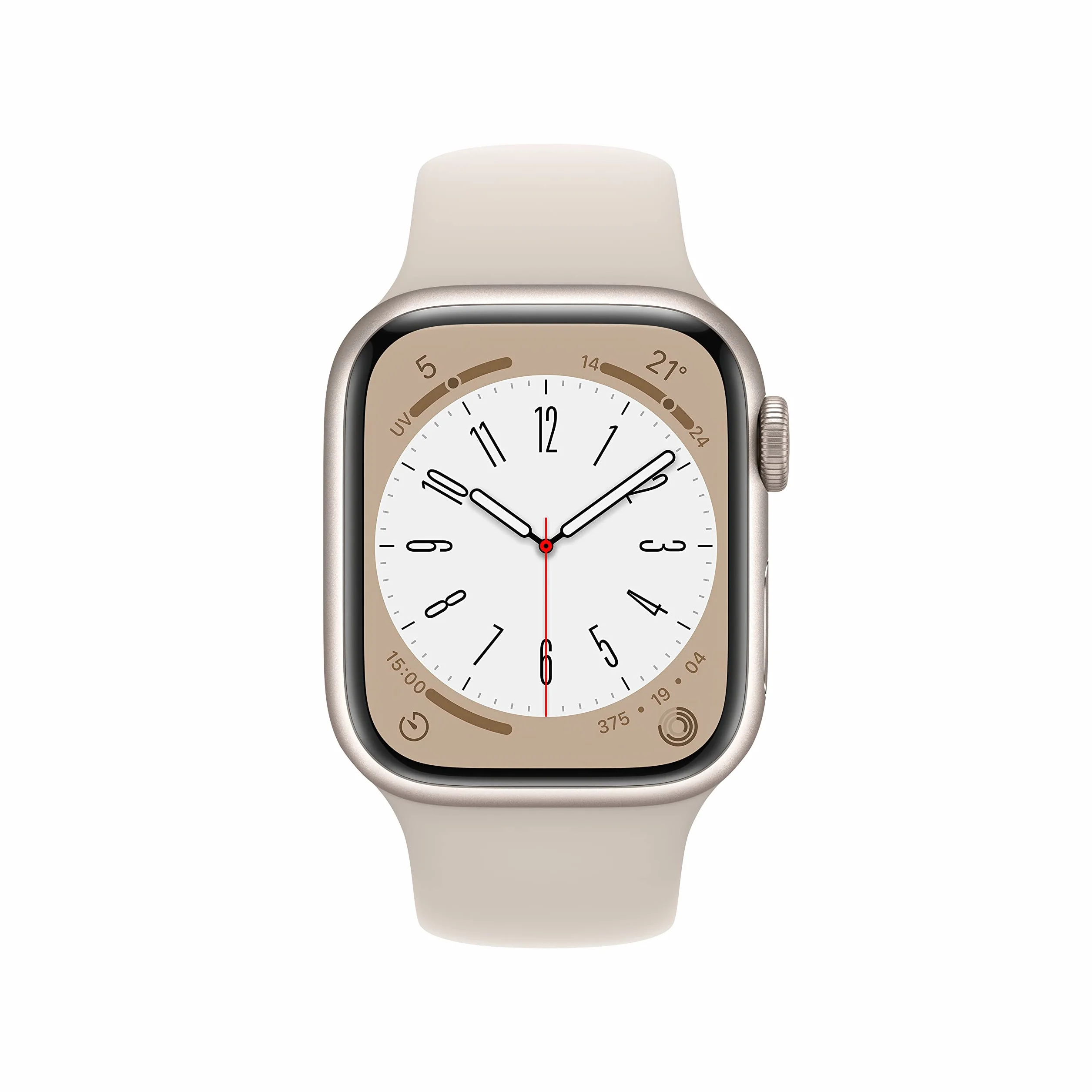 Apple Watch Series 8 (GPS, 41MM) - Starlight Aluminum Case with Starlight Sport Band (Ricondizionato)