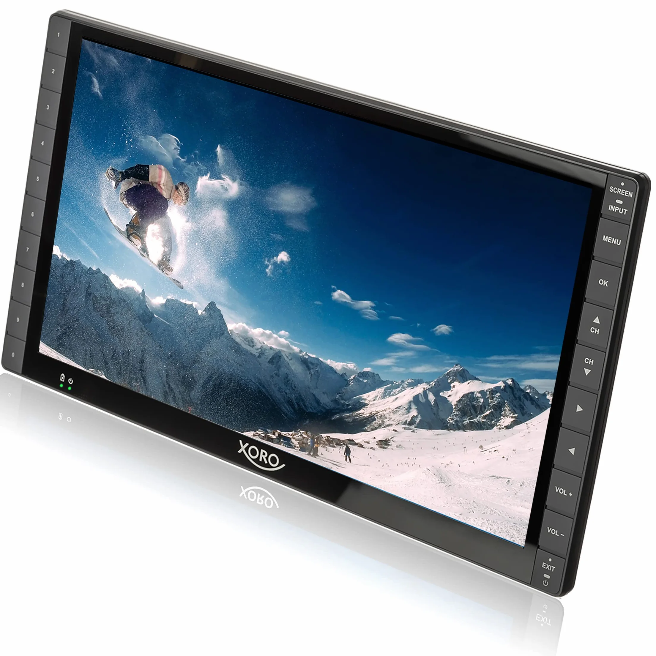 XORO PTL 1400 V2 TV portatile Full HD DVB-T/T2 HEVC 265 14" con batteria integrata HDMI USB 2.0