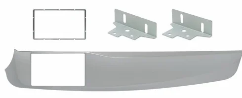 Mascherina Phonocar 2 DIN Colore grigio metallizzato ALFA Giulietta 10>14 03643
